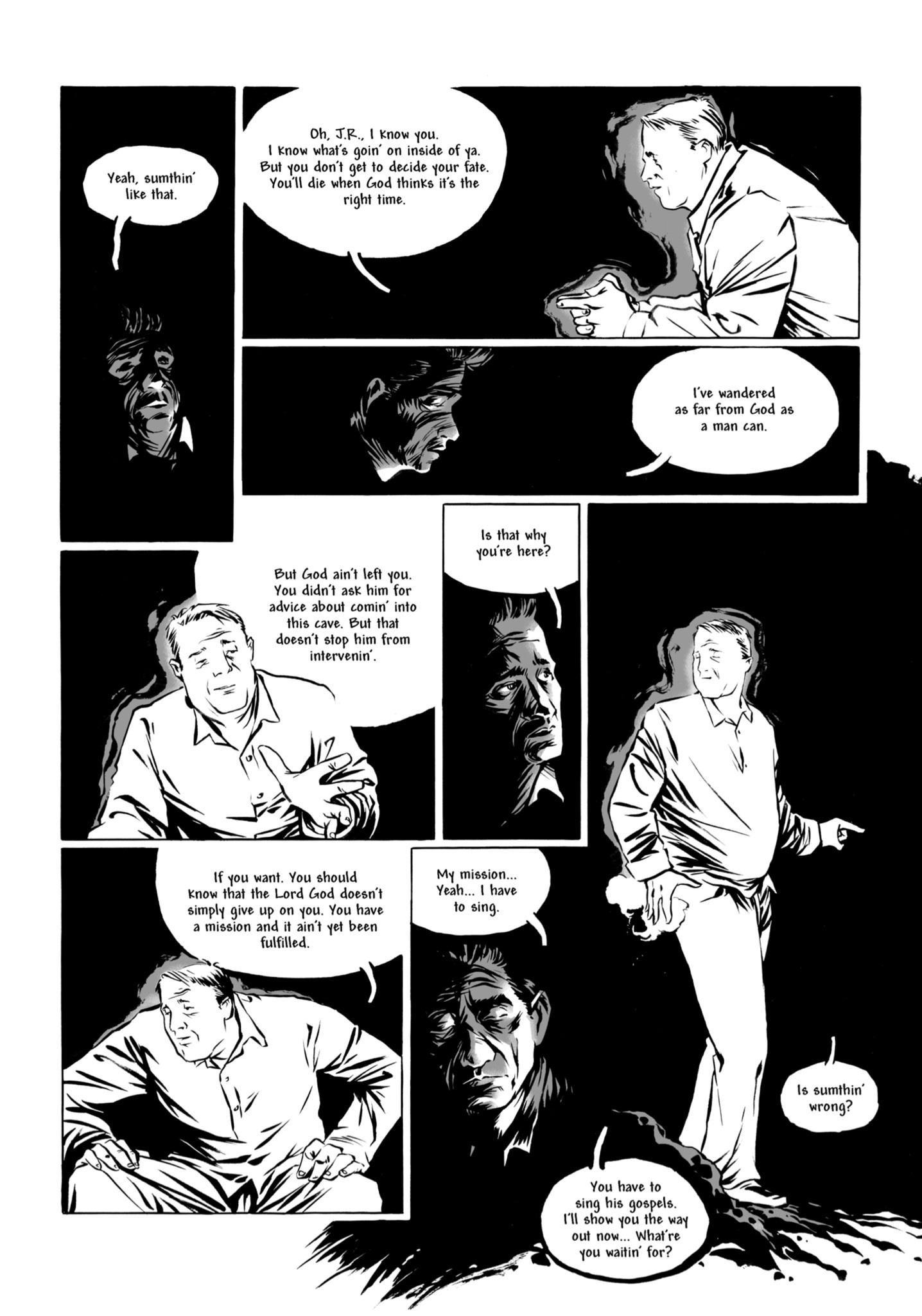 Read online Johnny Cash: I See a Darkness comic -  Issue # TPB - 136