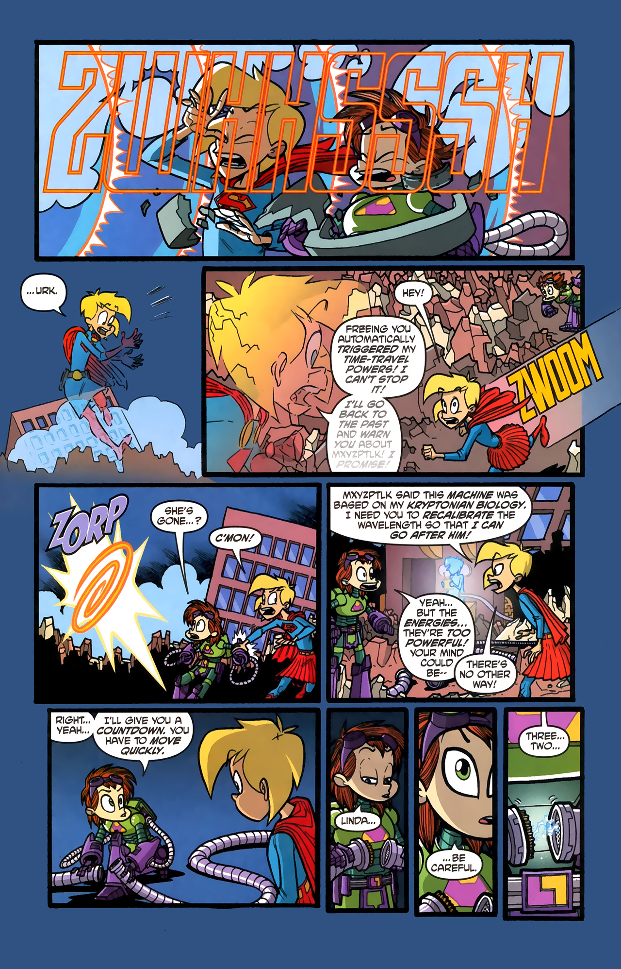 Read online Supergirl: Cosmic Adventures in the 8th Grade comic -  Issue #6 - 12