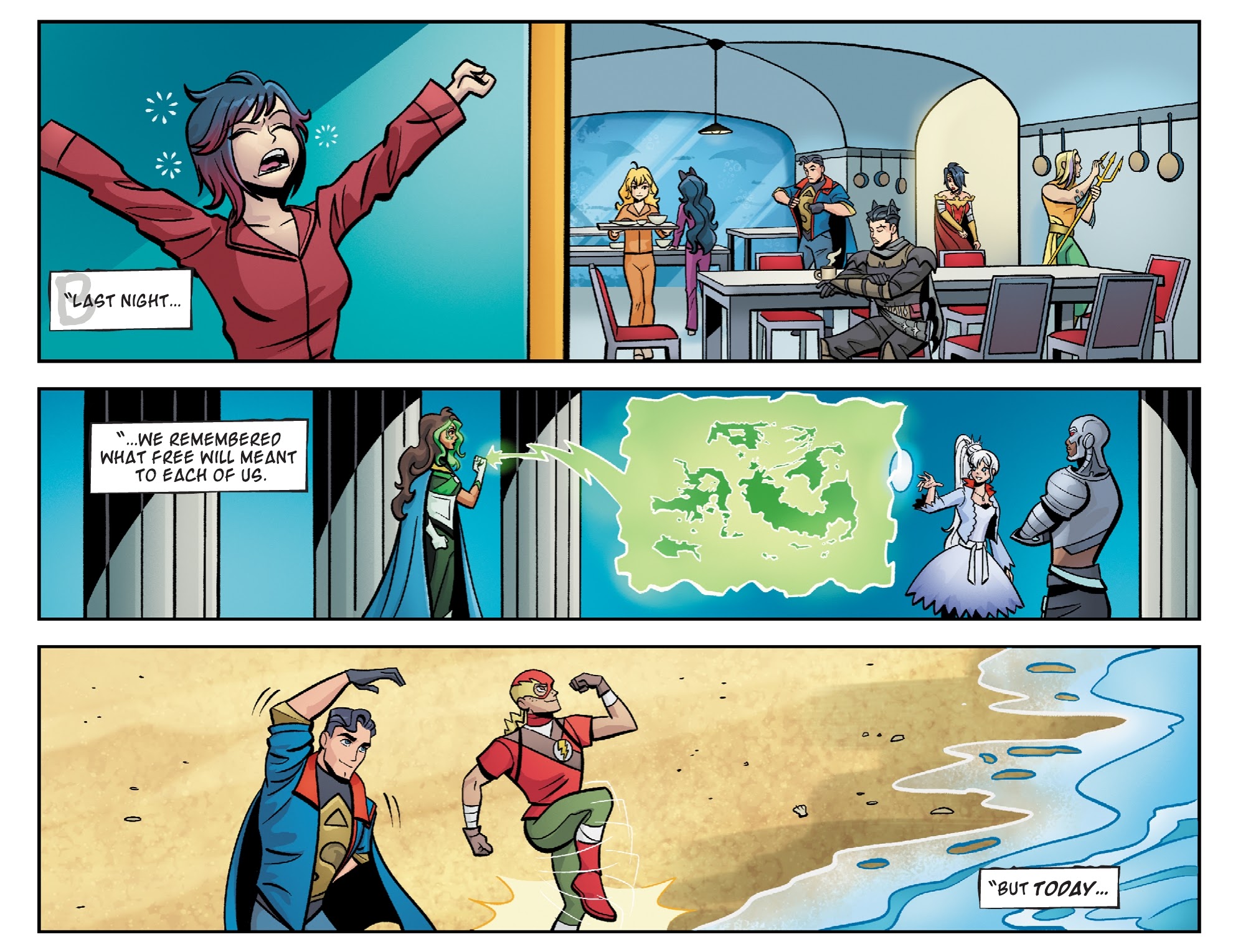 Read online RWBY/Justice League comic -  Issue #10 - 22