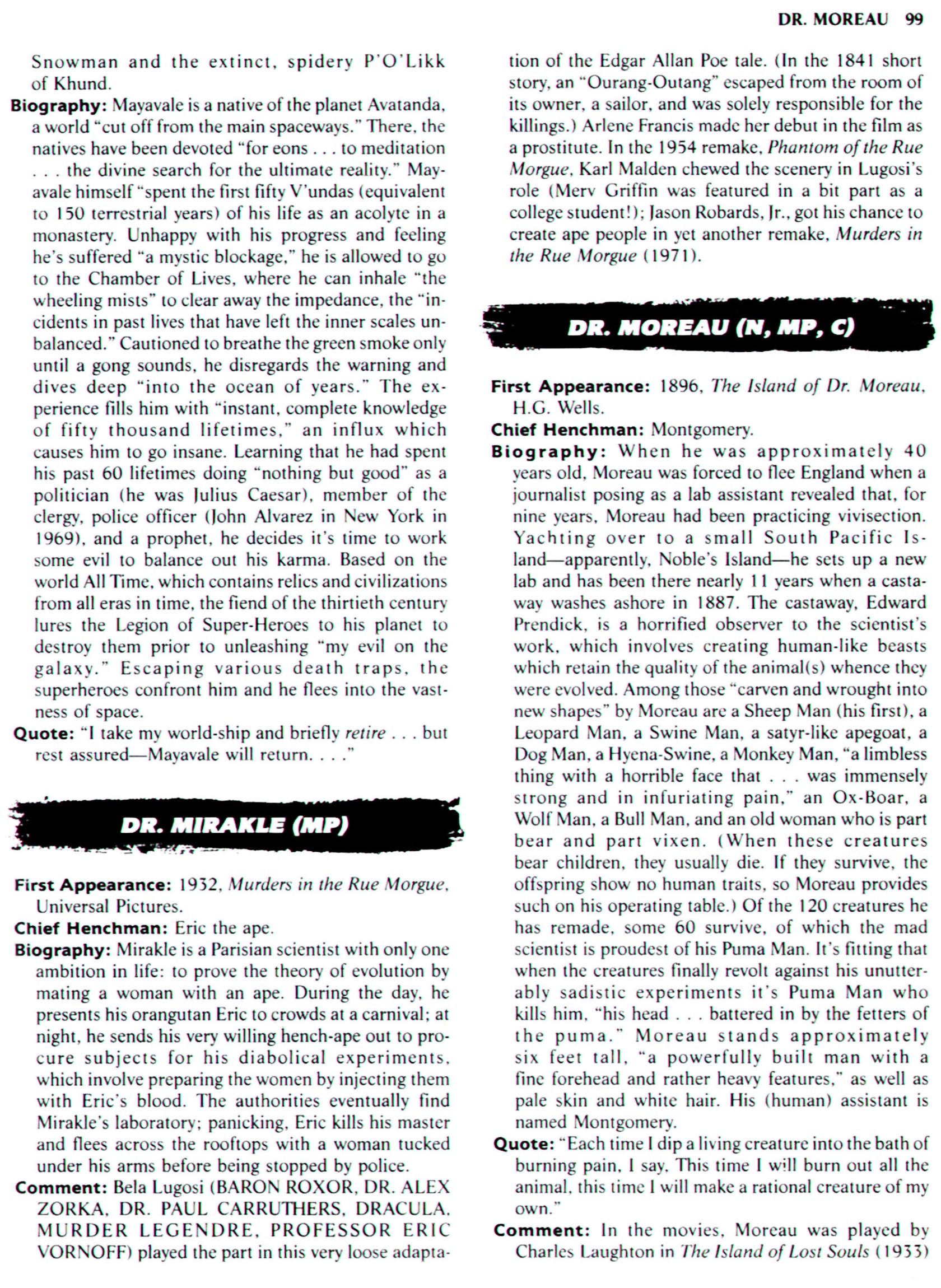 Read online The Encyclopedia of Super Villains comic -  Issue # TPB (Part 1) - 117