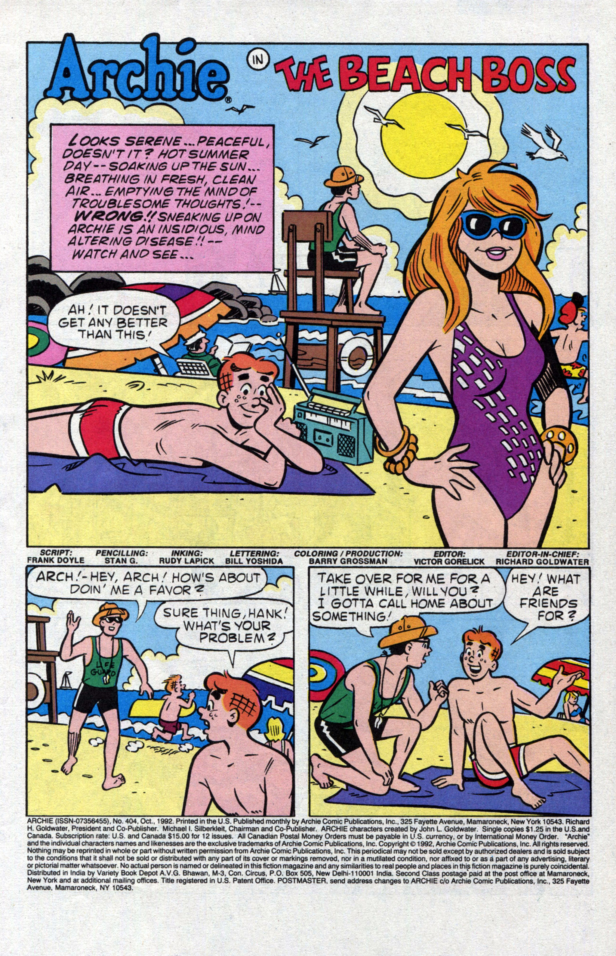 Read online Archie (1960) comic -  Issue #404 - 3
