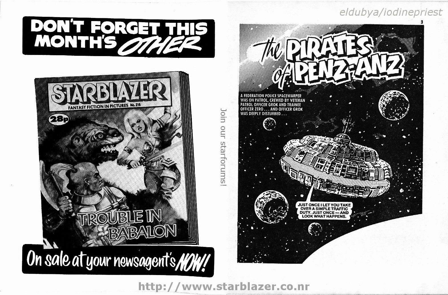 Read online Starblazer comic -  Issue #217 - 3