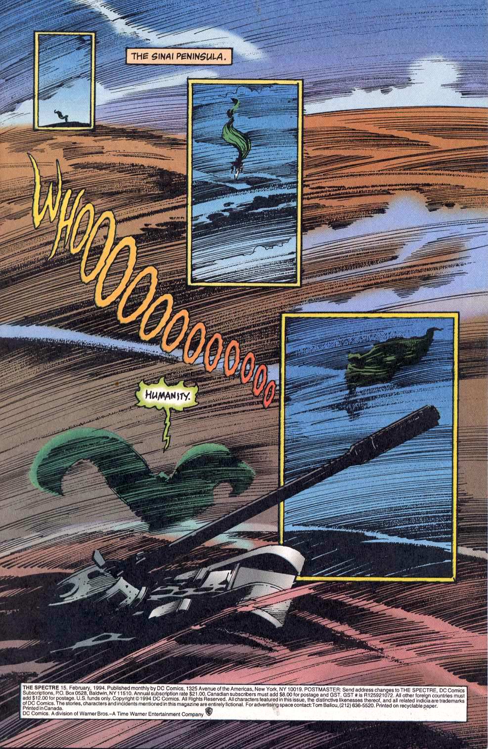 Read online The Spectre (1992) comic -  Issue #15 - 2