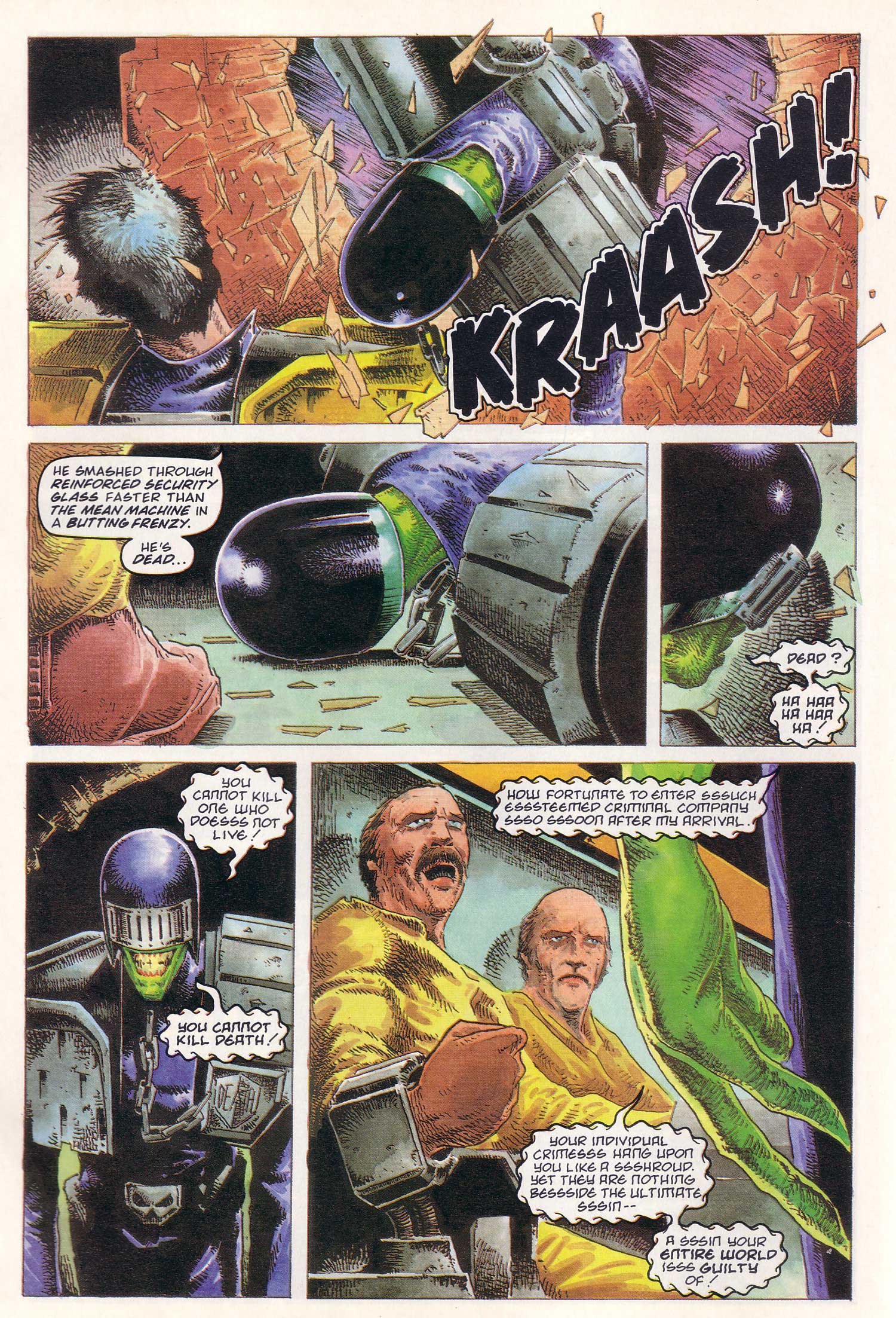 Read online Judge Dredd Lawman of the Future comic -  Issue #8 - 5