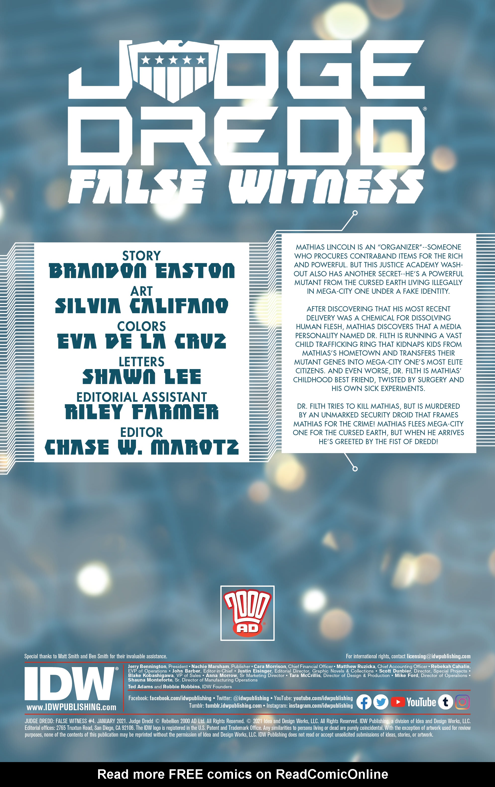 Read online Judge Dredd: False Witness comic -  Issue #4 - 2