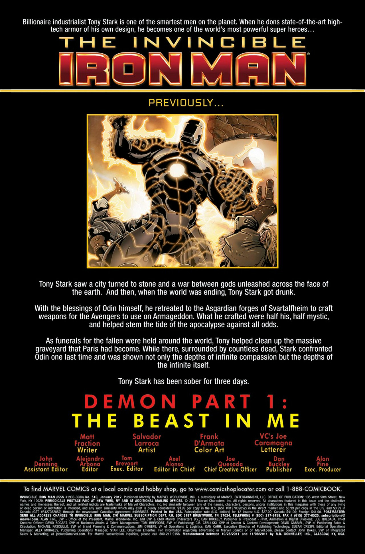 Read online The Invincible Iron Man (2008) comic -  Issue #510 - 2