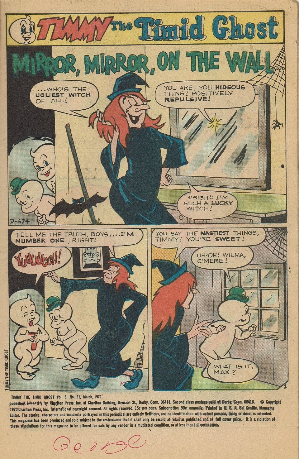 Read online Timmy the Timid Ghost comic -  Issue #21 - 3