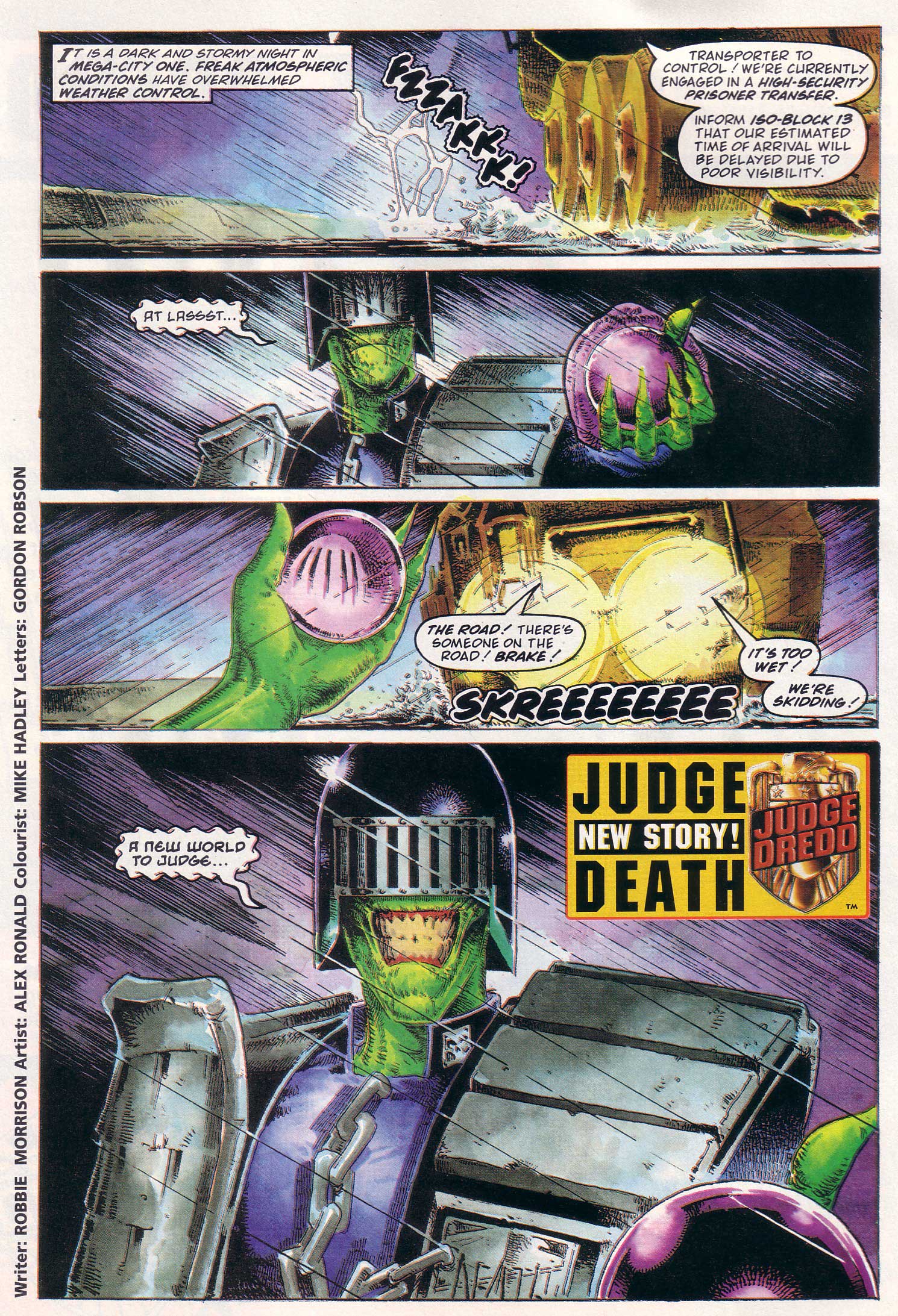 Read online Judge Dredd Lawman of the Future comic -  Issue #8 - 4