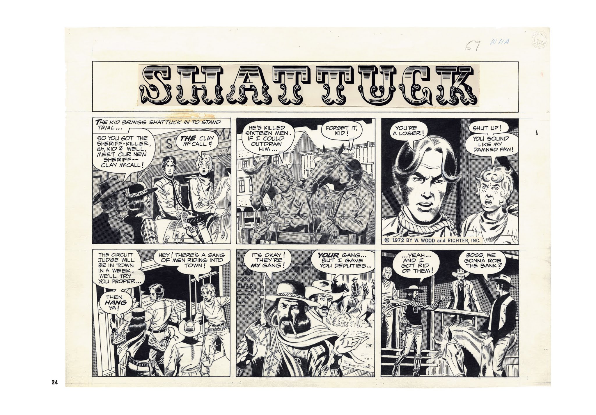 Read online Wallace Wood Presents Shattuck comic -  Issue # TPB - 24