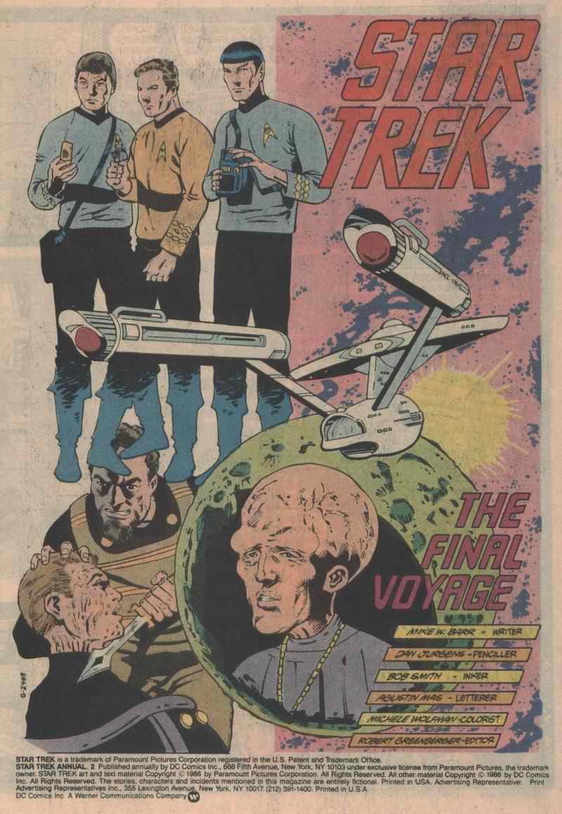 Read online Star Trek (1984) comic -  Issue # _Annual 2 - 2