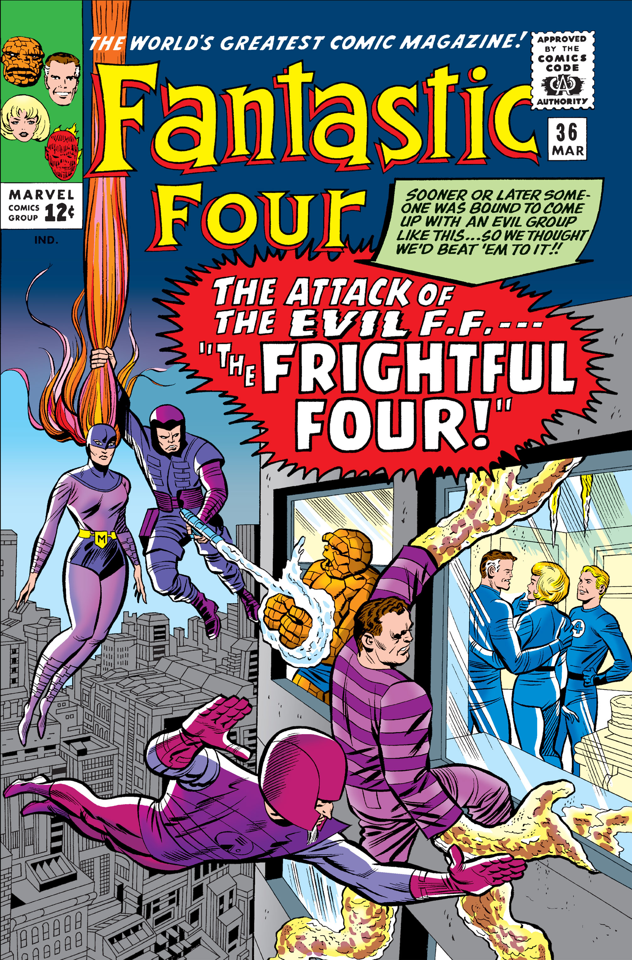 Read online Fantastic Four (1961) comic -  Issue #36 - 1