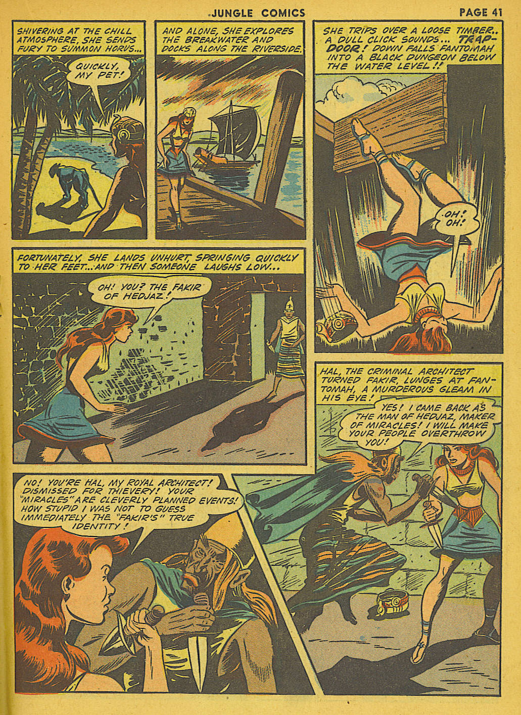 Read online Jungle Comics comic -  Issue #41 - 43