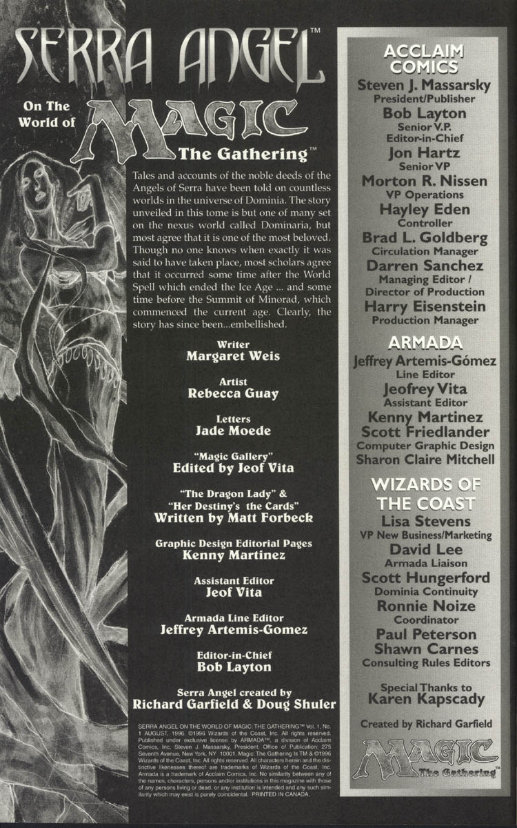 Serra Angel on the World of Magic: The Gathering issue Full - Page 2