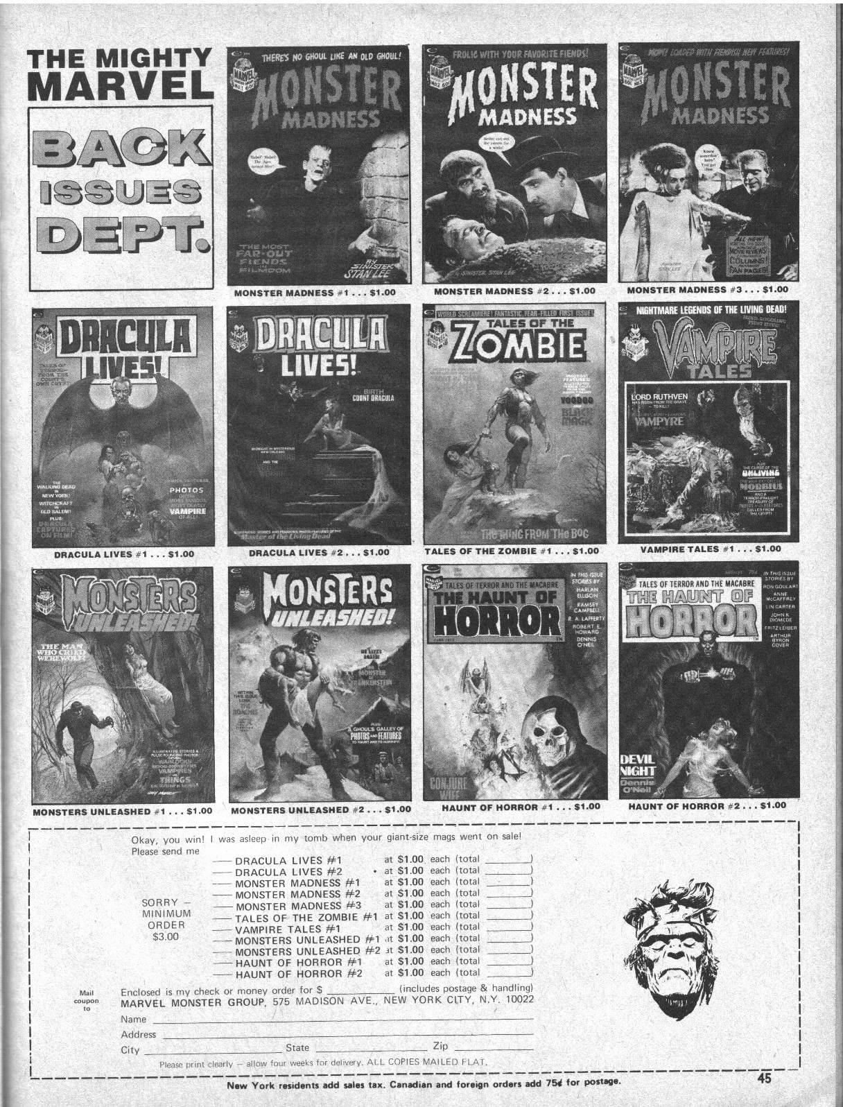 Read online Monsters Unleashed (1973) comic -  Issue #3 - 45