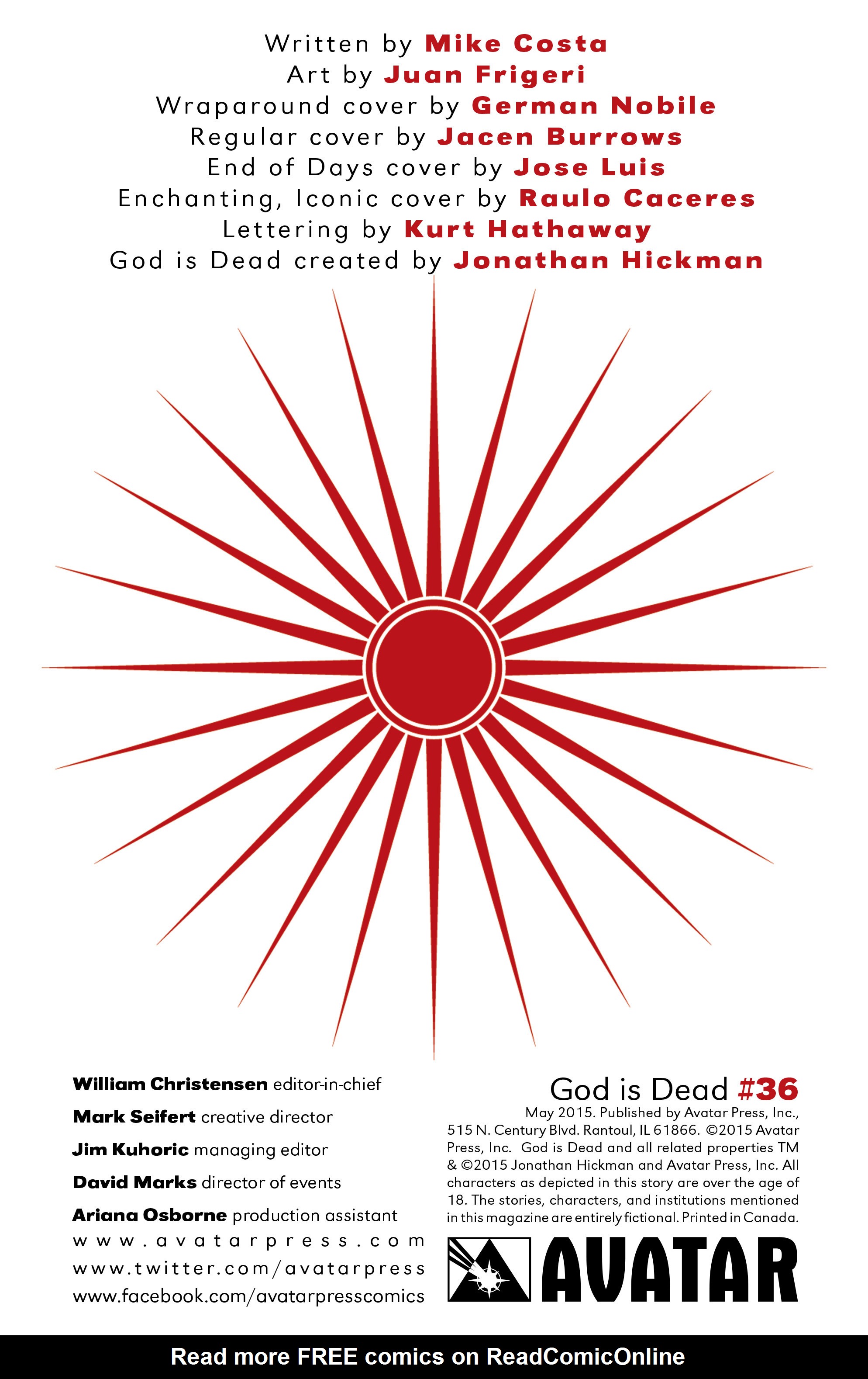 Read online God Is Dead comic -  Issue #36 - 2
