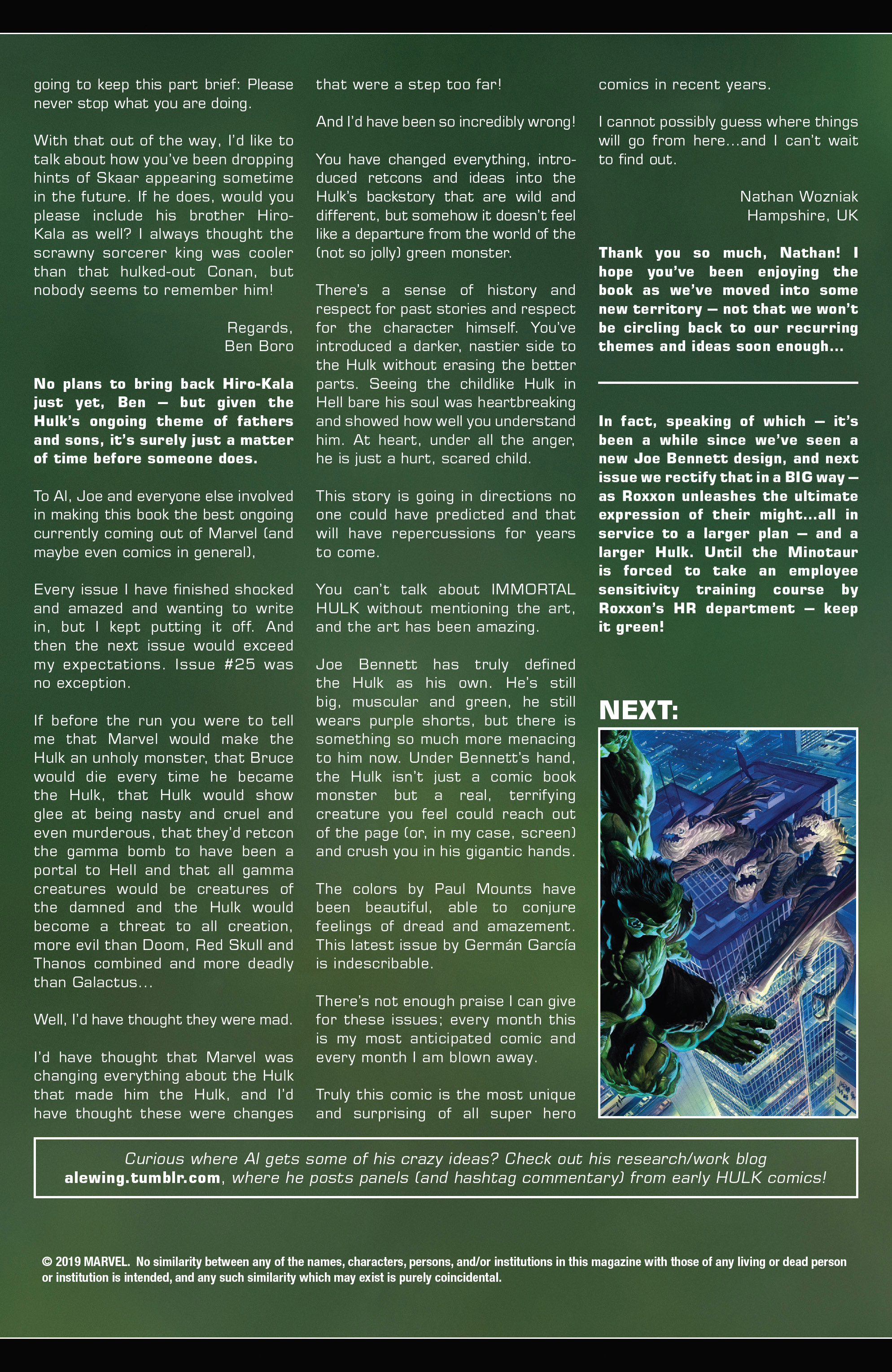 Read online Immortal Hulk comic -  Issue #28 - 23