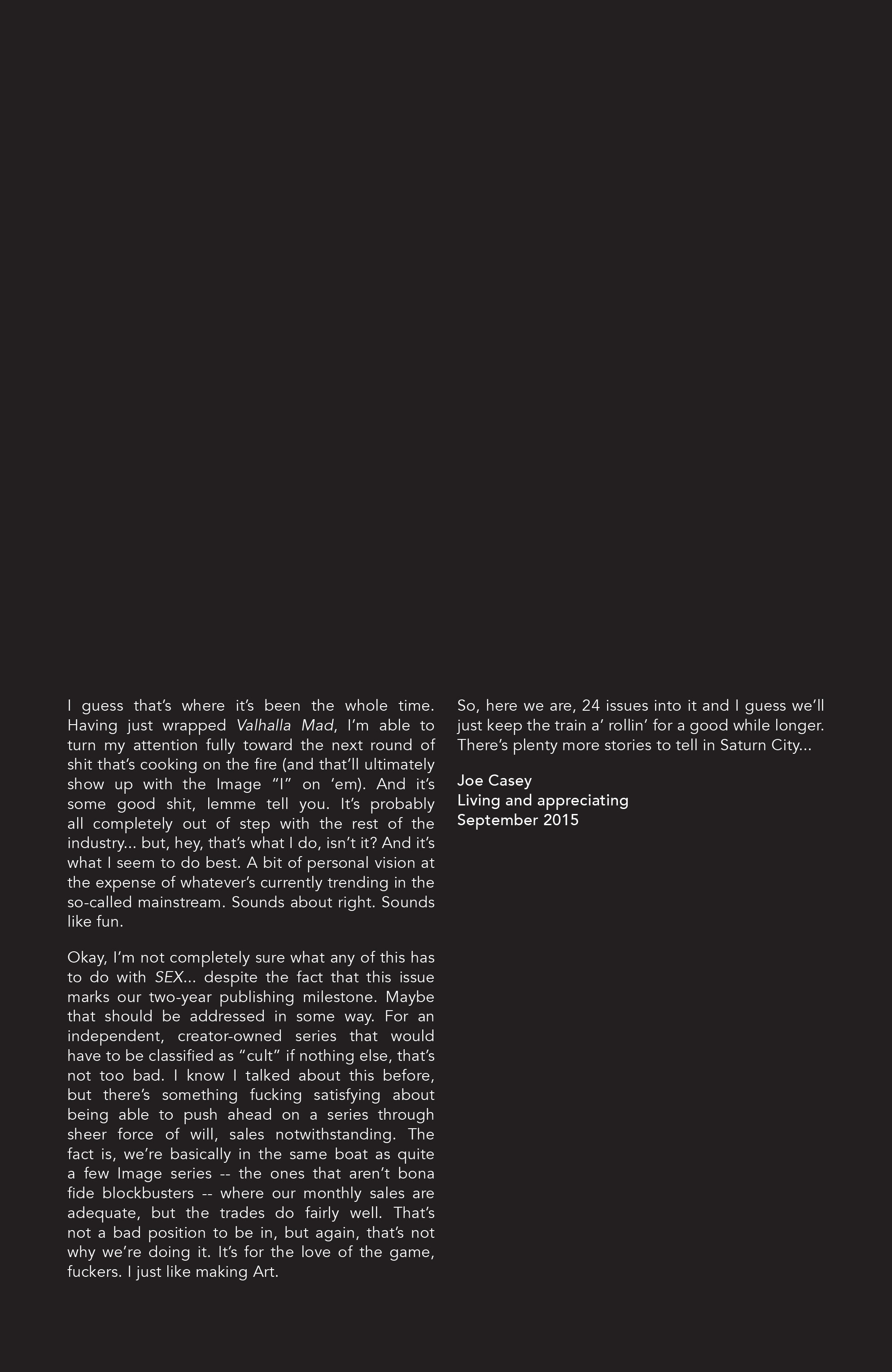 Read online Sex comic -  Issue #24 - 25