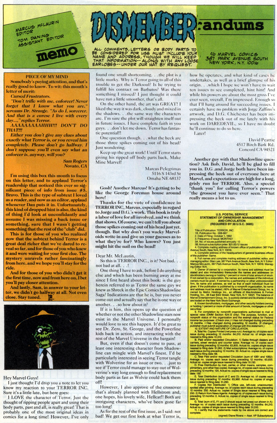 Read online Terror Inc. (1992) comic -  Issue #9 - 25