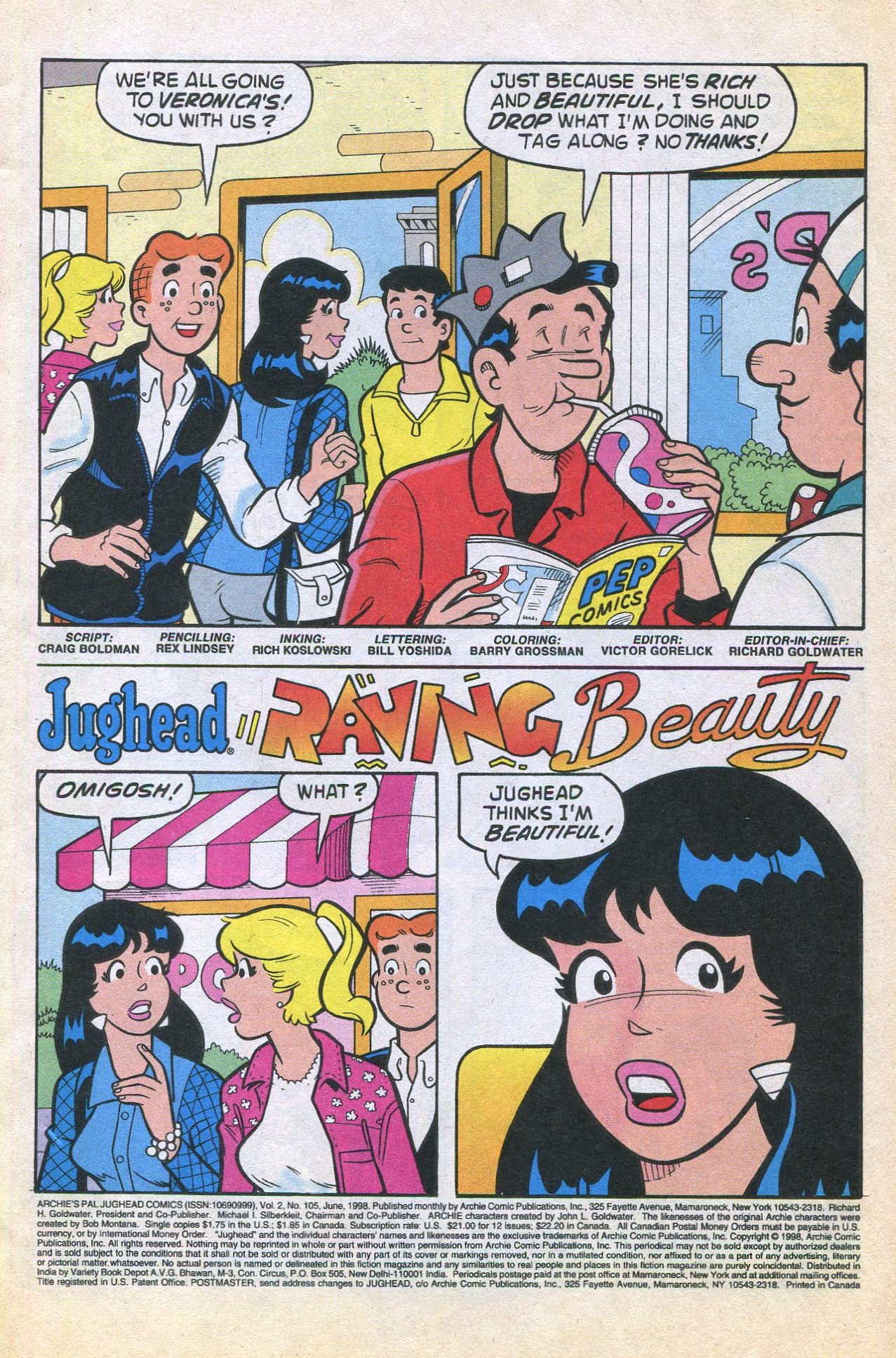 Read online Archie's Pal Jughead Comics comic -  Issue #105 - 3