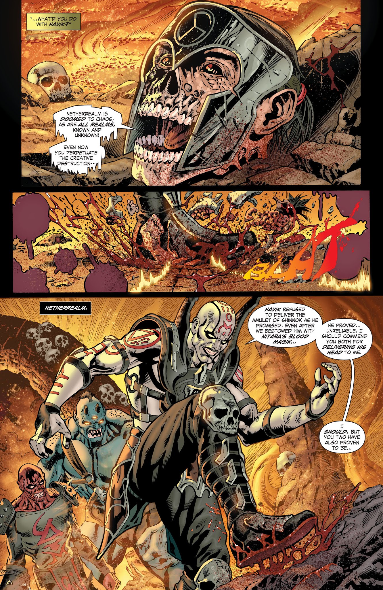 Read online Mortal Kombat X [I] comic -  Issue # _TPB 3 - 104