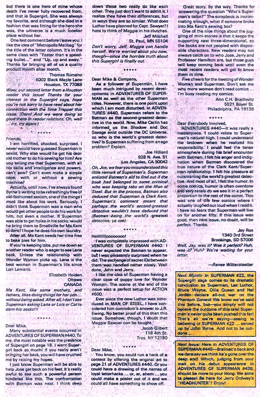 Read online Adventures of Superman (1987) comic -  Issue #444 - 15