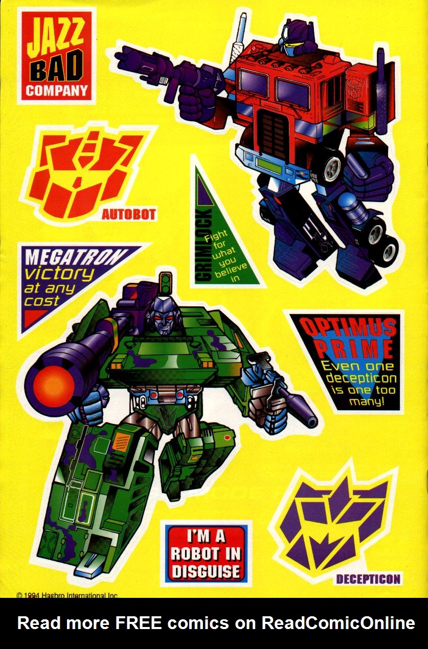 Read online Transformers: Generation 2 (1994) comic -  Issue #1 - 4