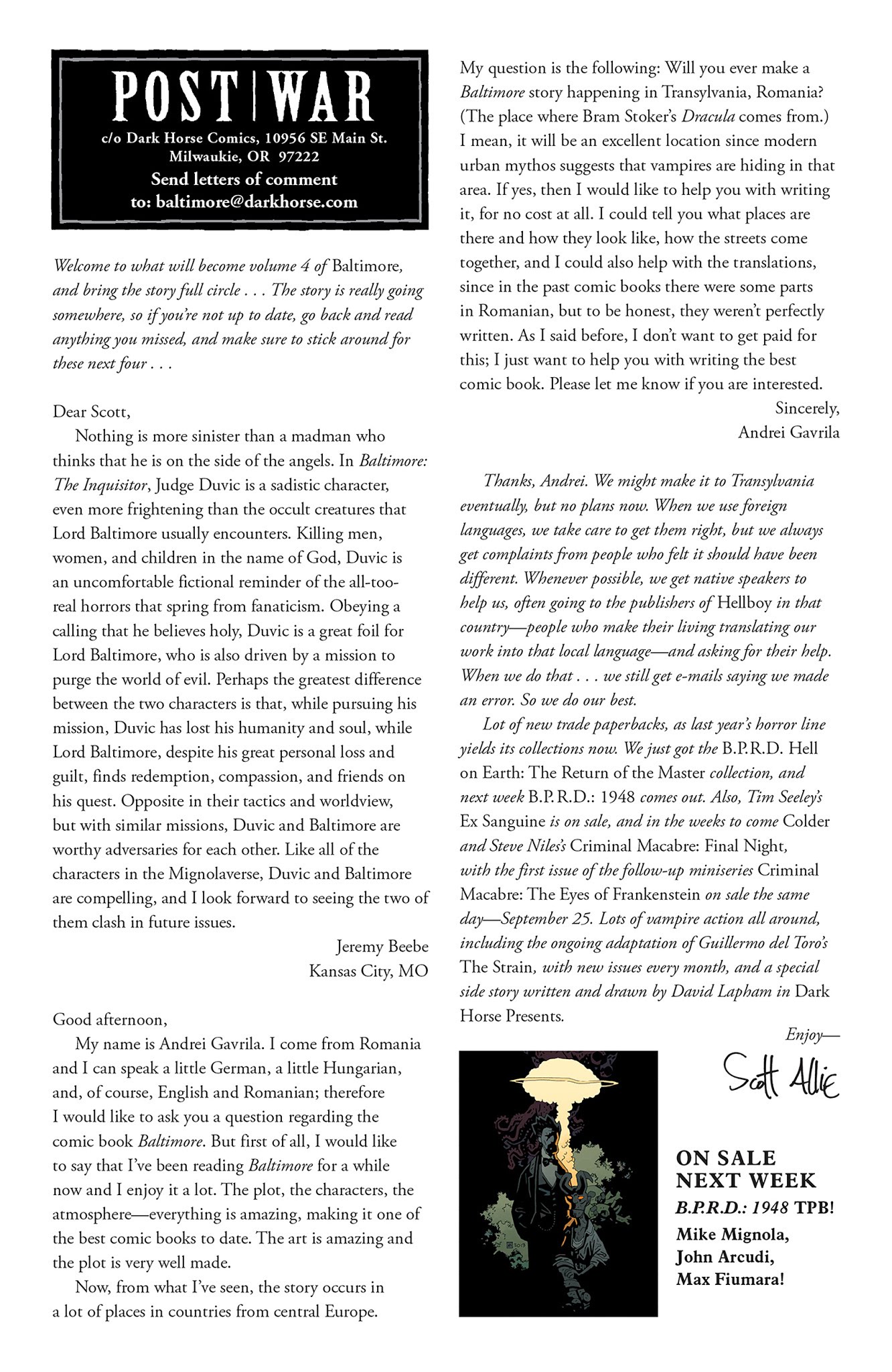 Read online Baltimore: The Infernal Train comic -  Issue #1 - 25