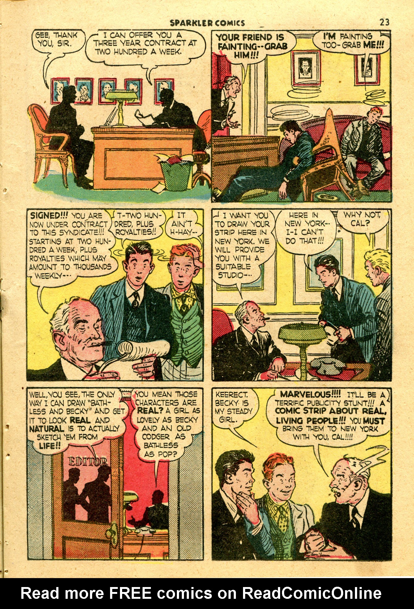 Read online Sparkler Comics comic -  Issue #24 - 25