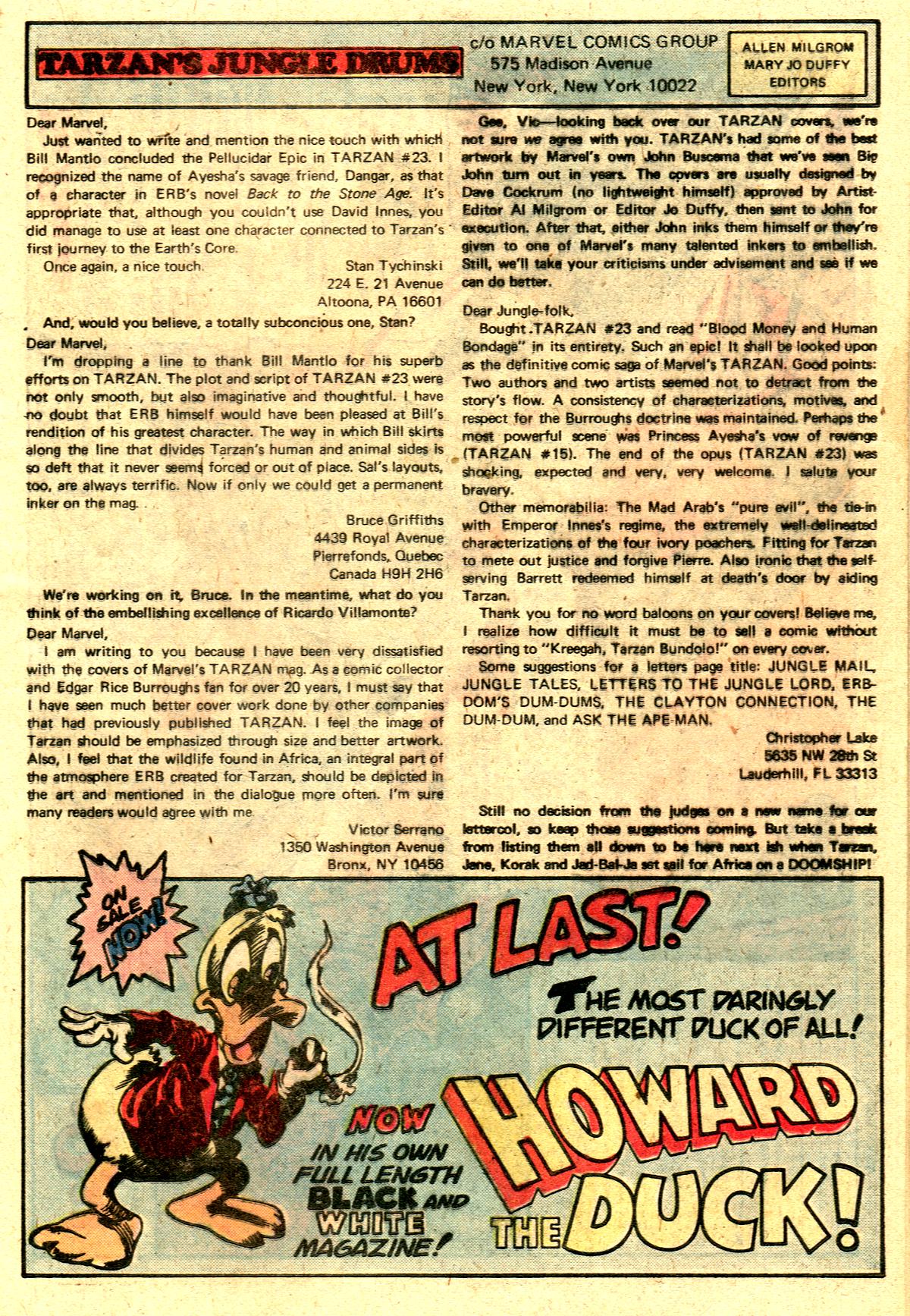 Read online Tarzan (1977) comic -  Issue #28 - 12