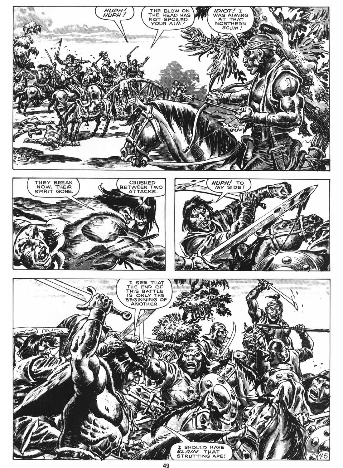 Read online The Savage Sword Of Conan comic -  Issue #158 - 51