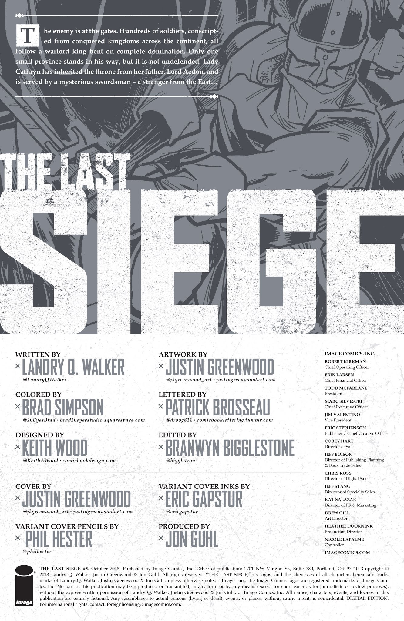 Read online The Last Siege comic -  Issue #5 - 2