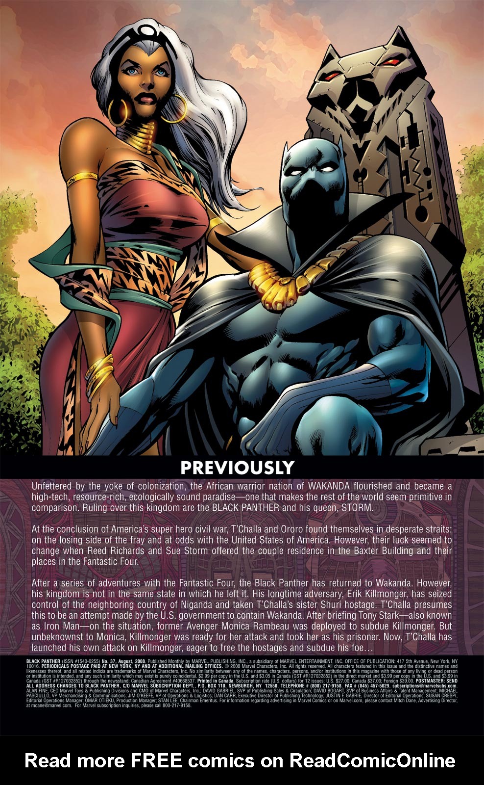Read online Black Panther (2005) comic -  Issue #37 - 2