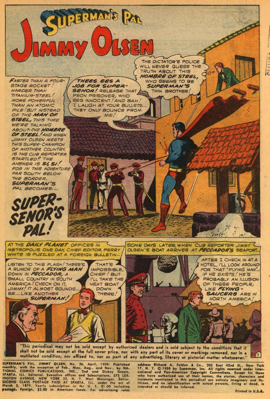 Read online Superman's Pal Jimmy Olsen comic -  Issue #36 - 3