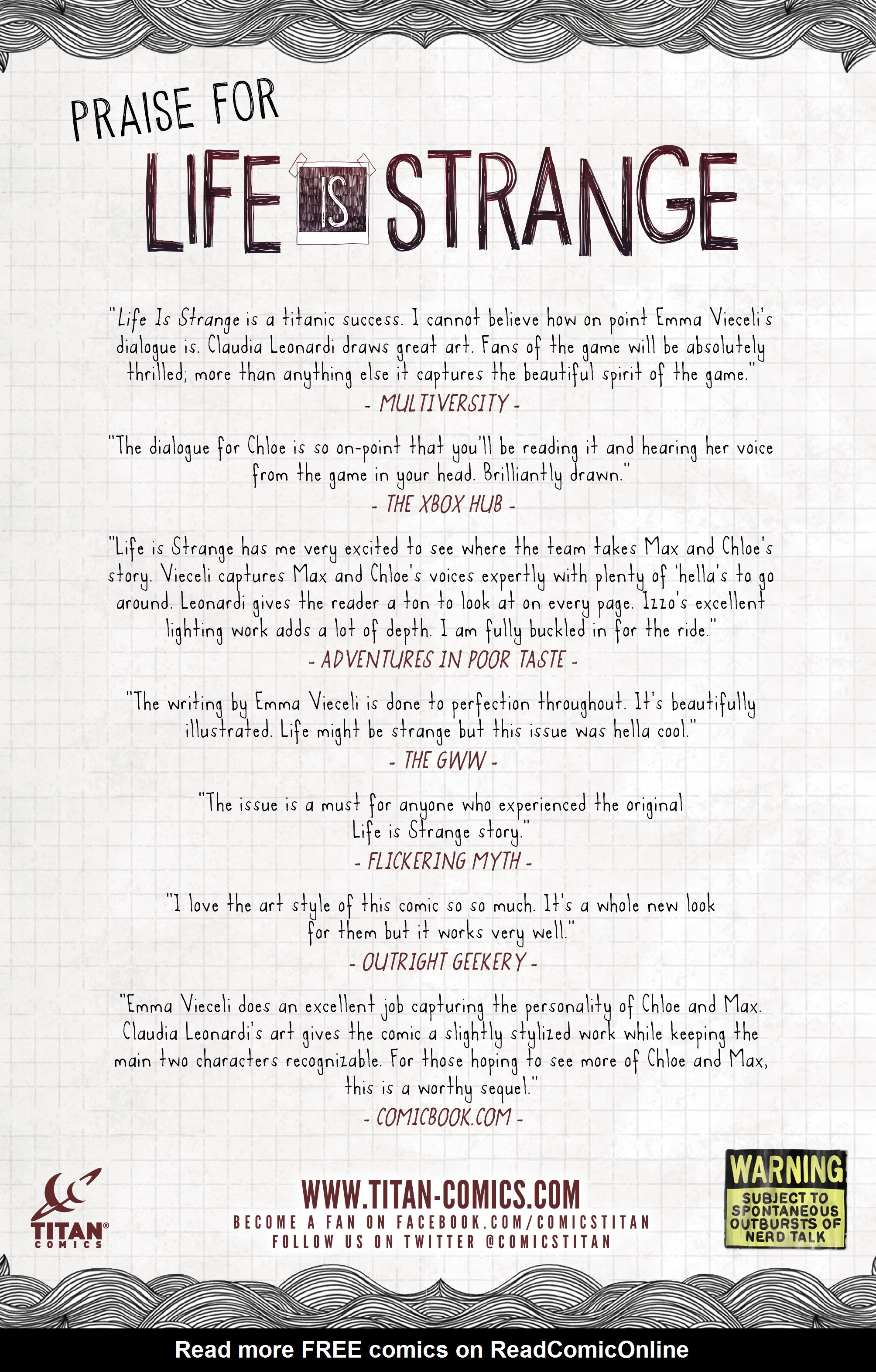 Read online Life is Strange comic -  Issue #7 - 32