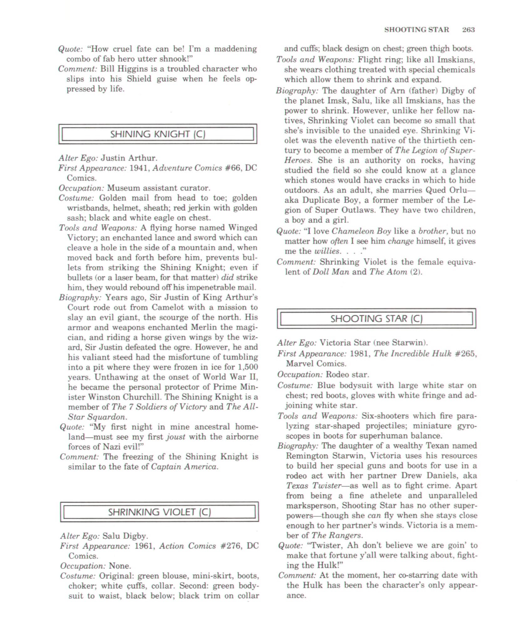 Read online The Encyclopedia of Superheroes comic -  Issue # TPB (Part 3) - 97