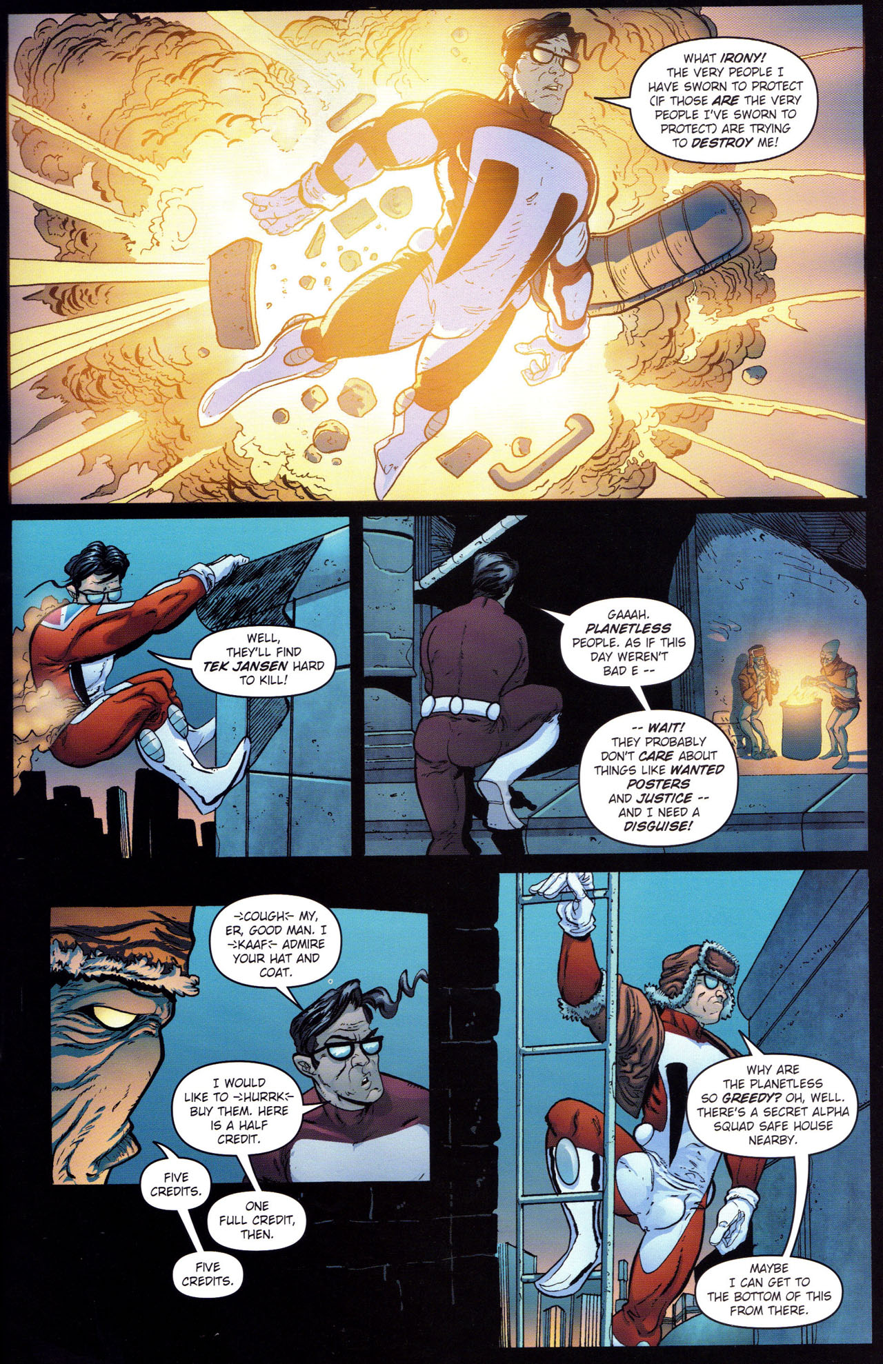 Read online Stephen Colbert's Tek Jansen comic -  Issue #4 - 9