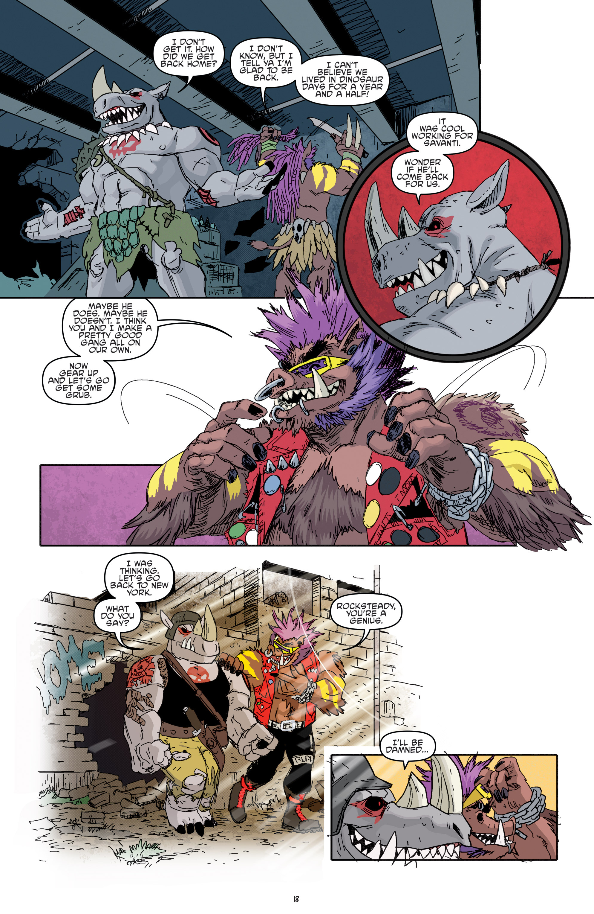 Read online Teenage Mutant Ninja Turtles Bebop & Rocksteady Destroy Everything comic -  Issue #5 - 20
