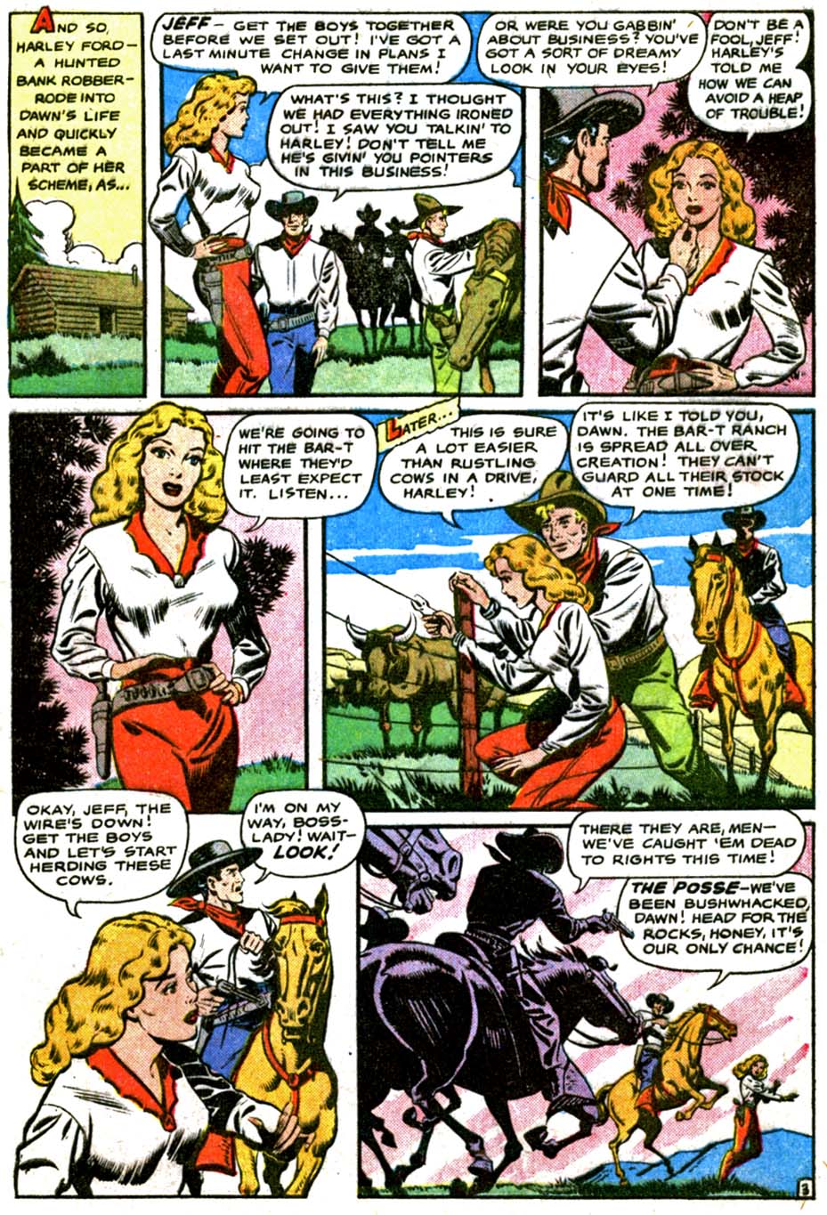 Read online Cowgirl Romances (1950) comic -  Issue #3 - 5