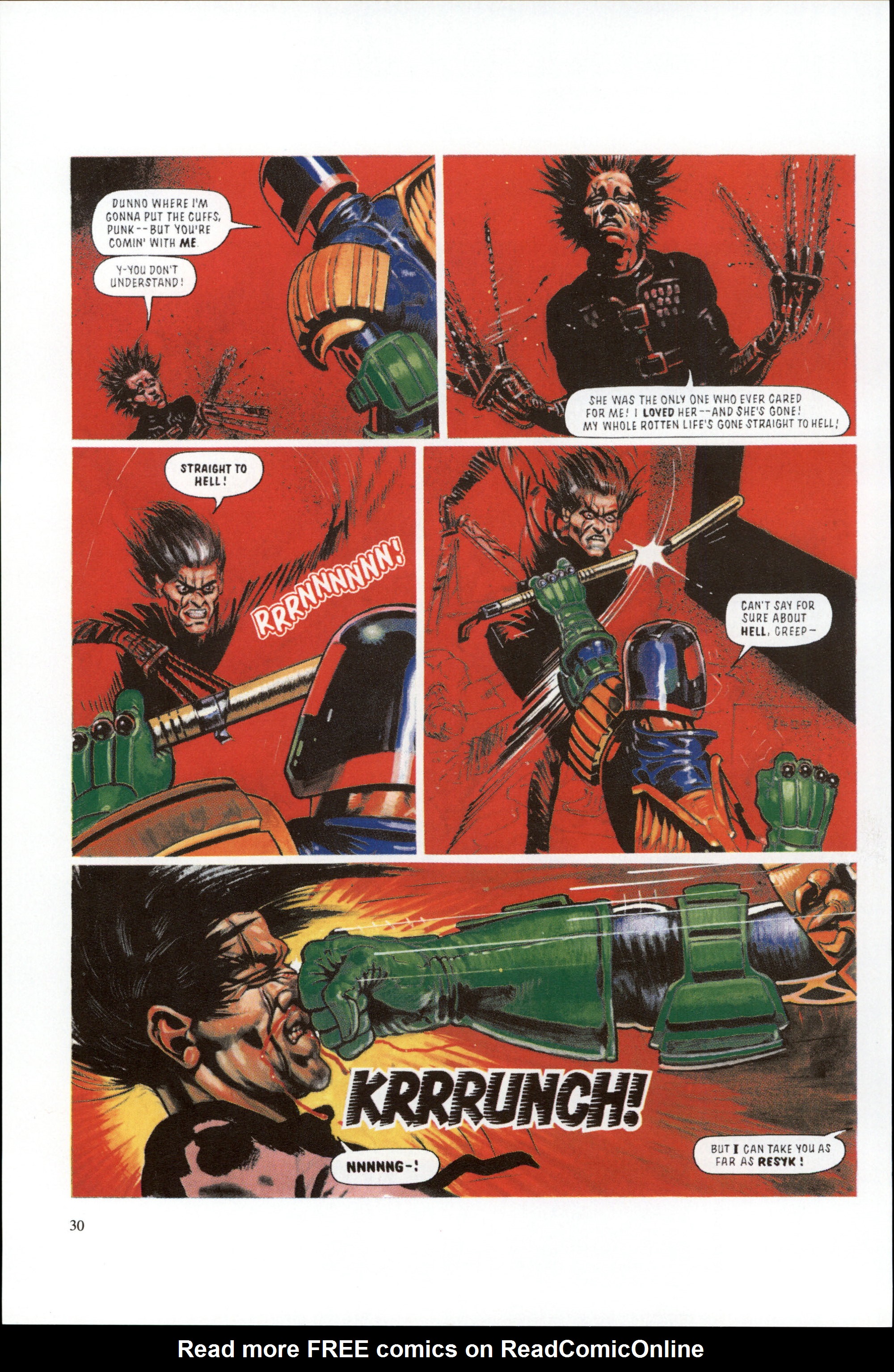 Read online Dredd Rules! comic -  Issue #15 - 32