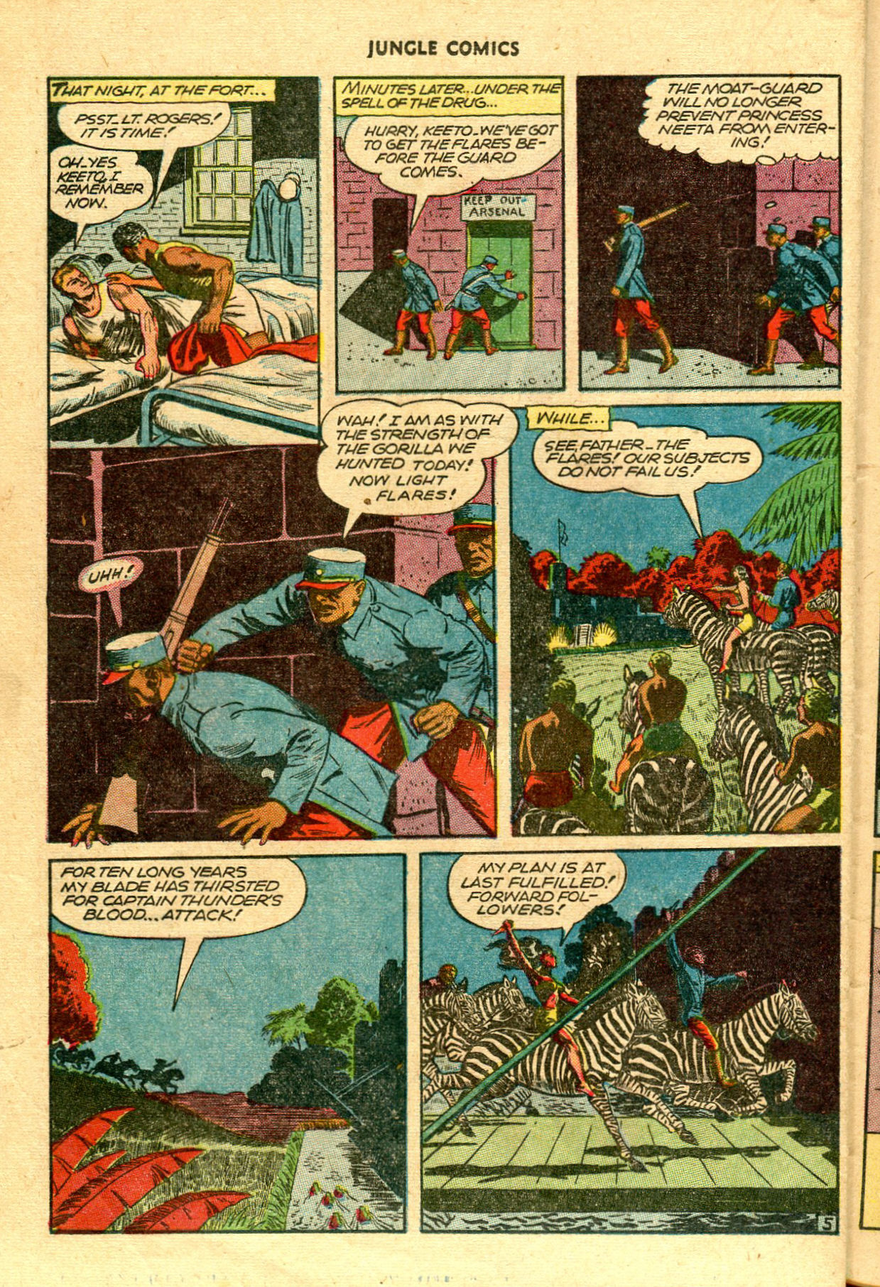 Read online Jungle Comics comic -  Issue #75 - 34