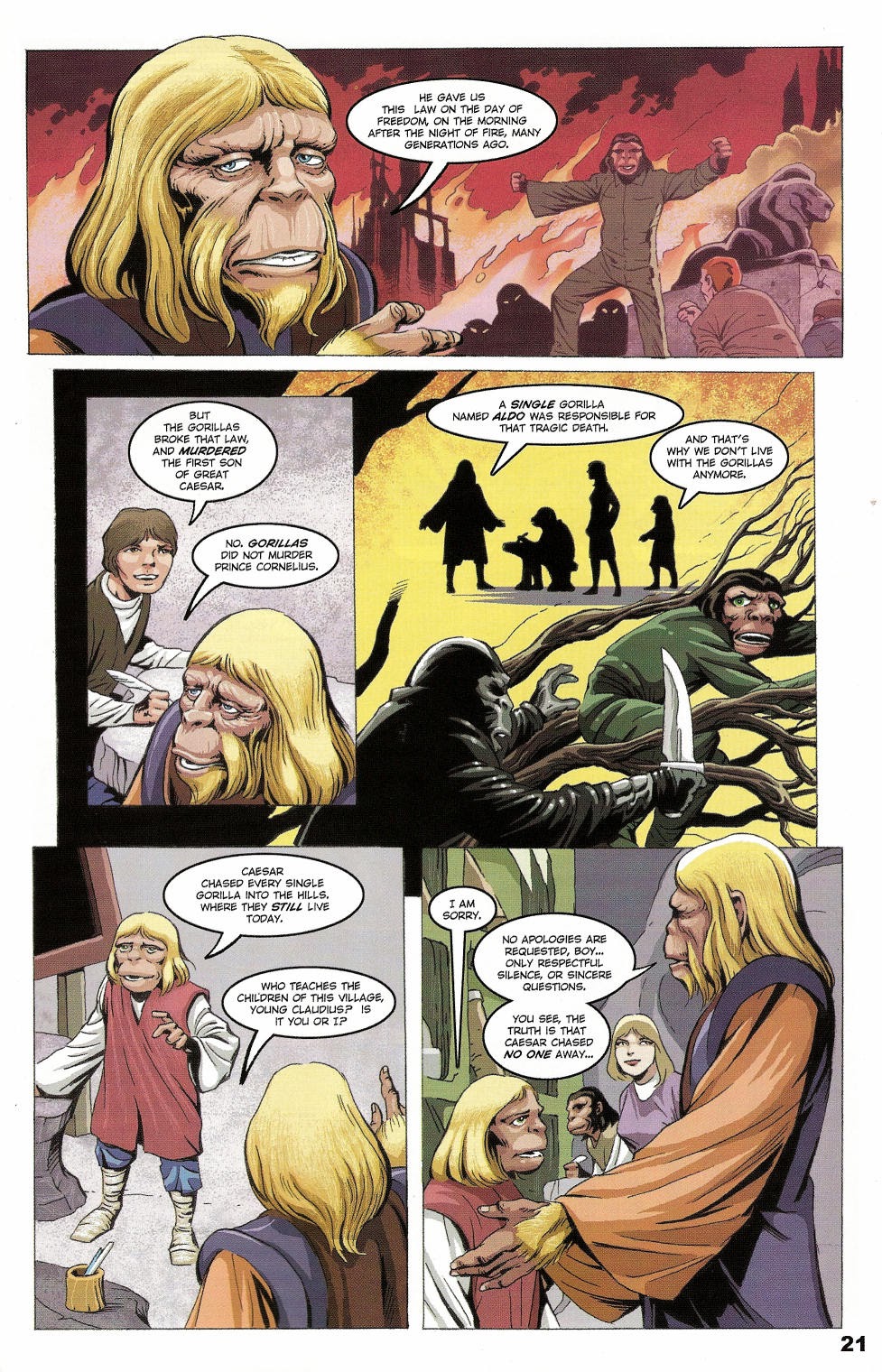 Read online Revolution on the Planet of the Apes comic -  Issue #5 - 22