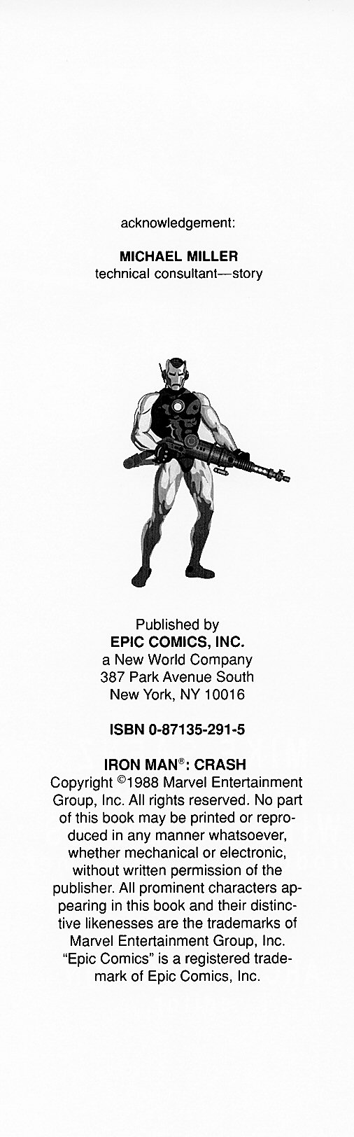 Read online Marvel Graphic Novel comic -  Issue #33 - Iron Man - Crash - 3