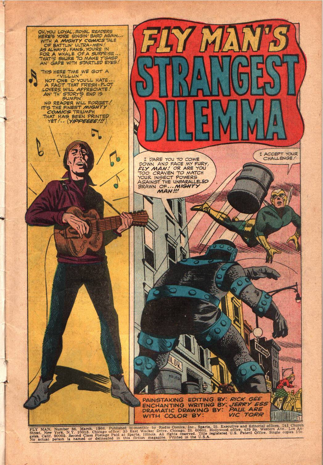 Read online Fly Man comic -  Issue #36 - 2