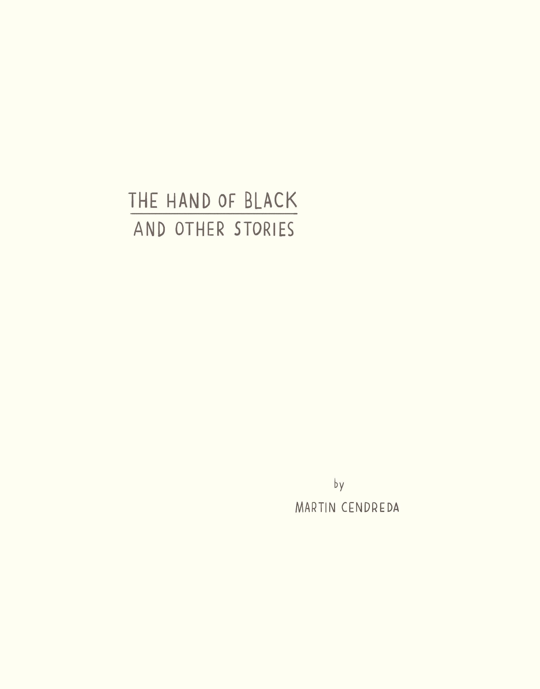 Read online The Hand of Black and Other Stories comic -  Issue # TPB - 4