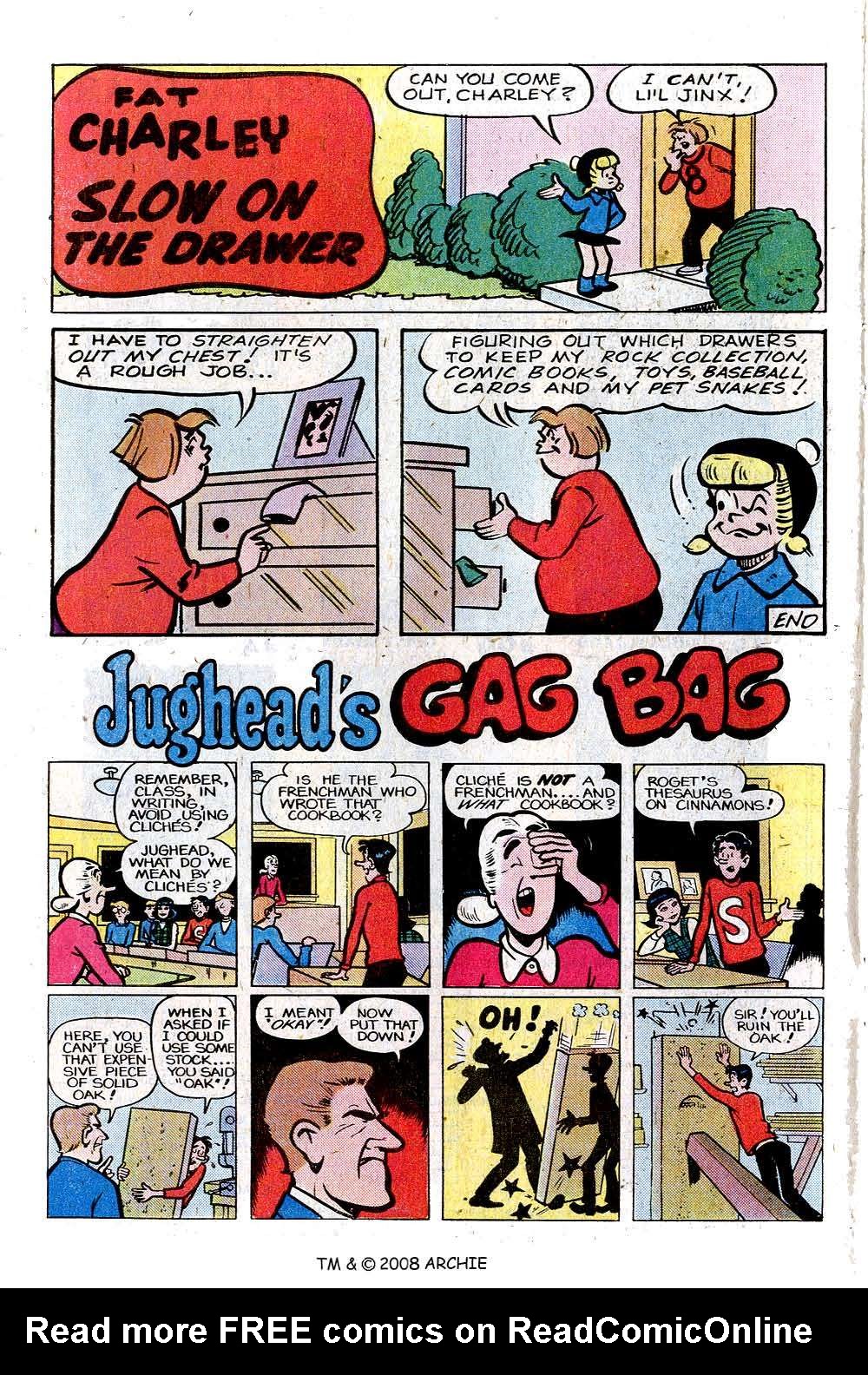Read online Jughead (1965) comic -  Issue #285 - 10