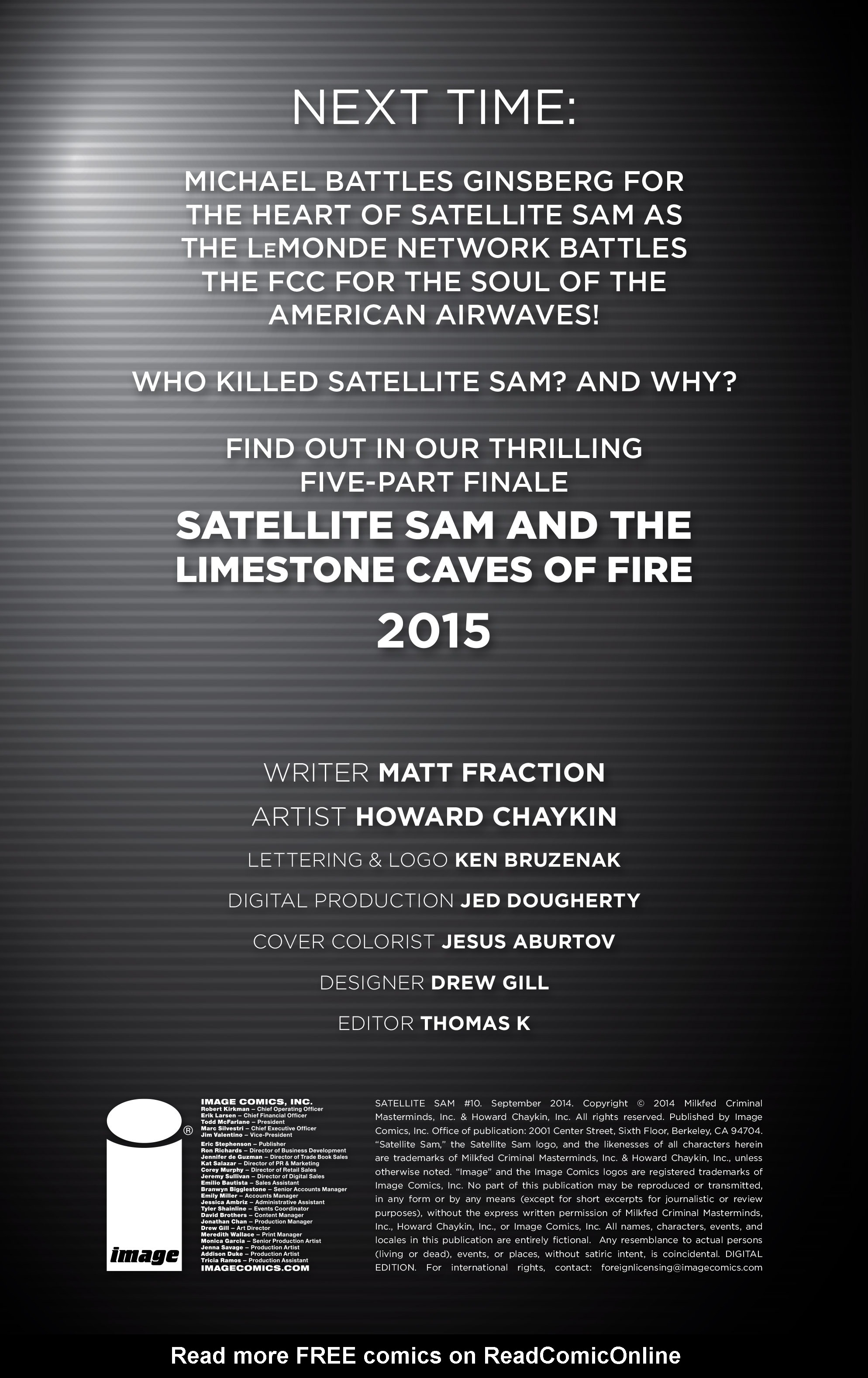 Read online Satellite Sam comic -  Issue #10 - 30