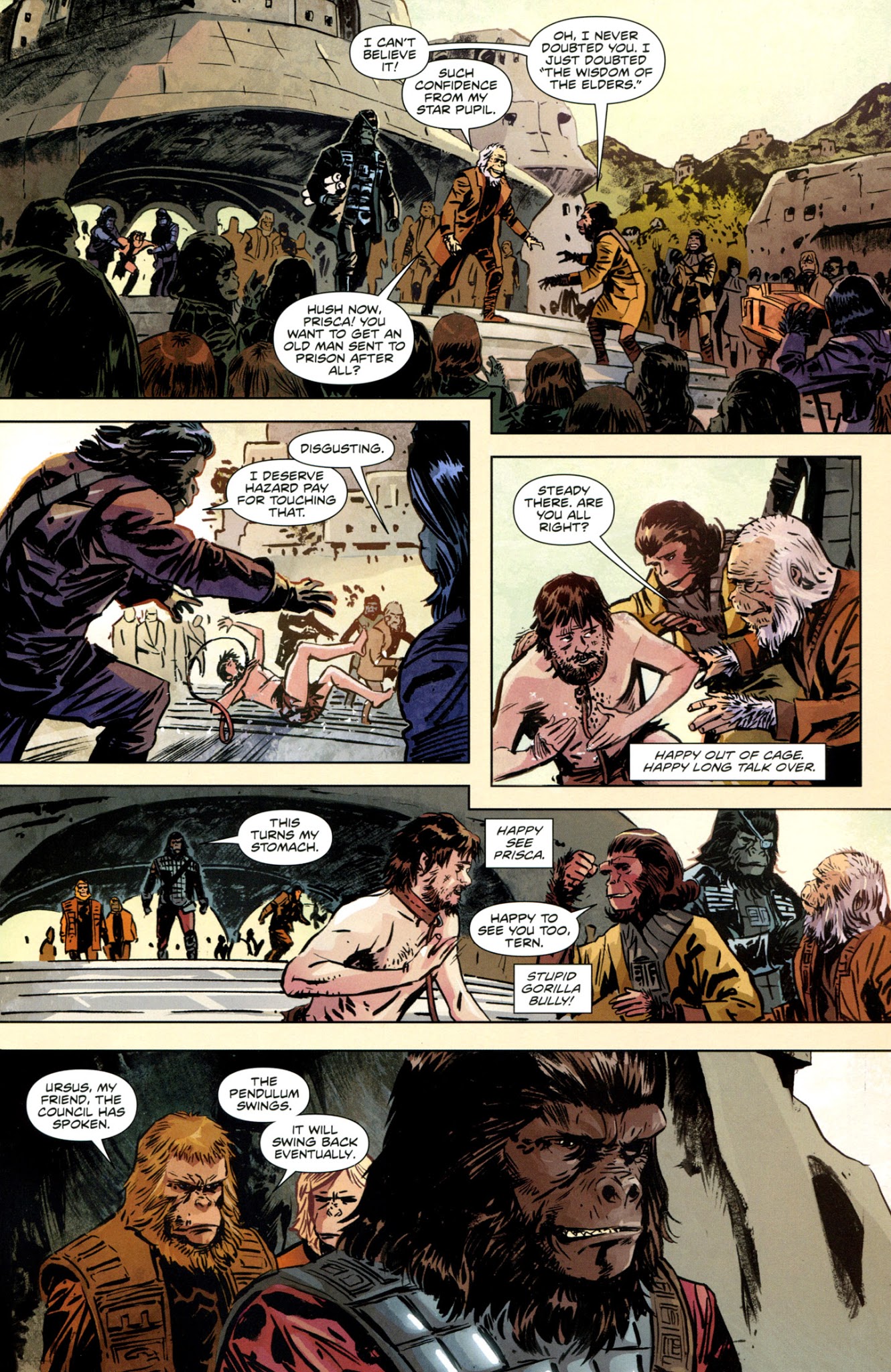 Read online Betrayal of the Planet of the Apes comic -  Issue #1 - 9