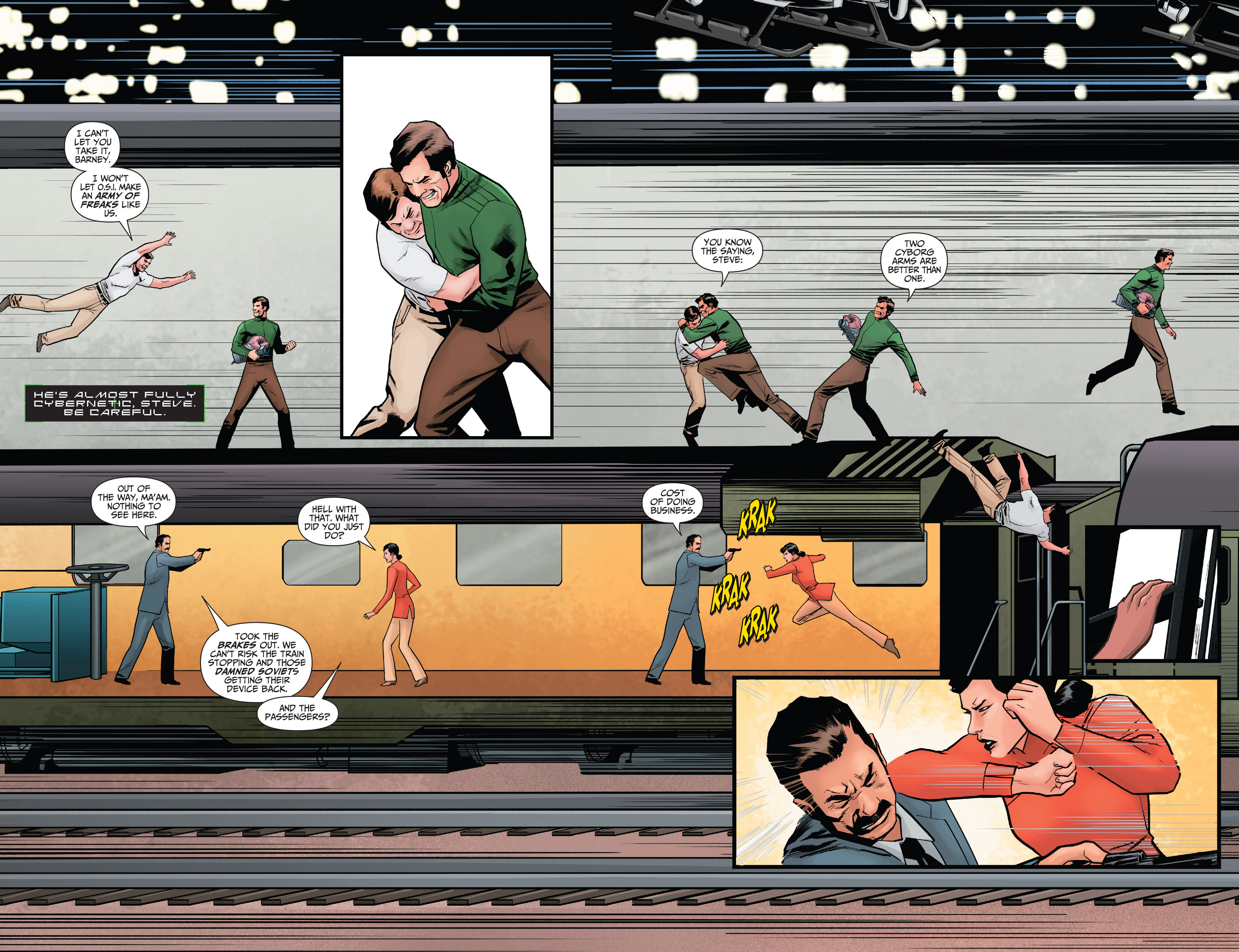 Read online The Six Million Dollar Man: Fall of Man comic -  Issue #3 - 4