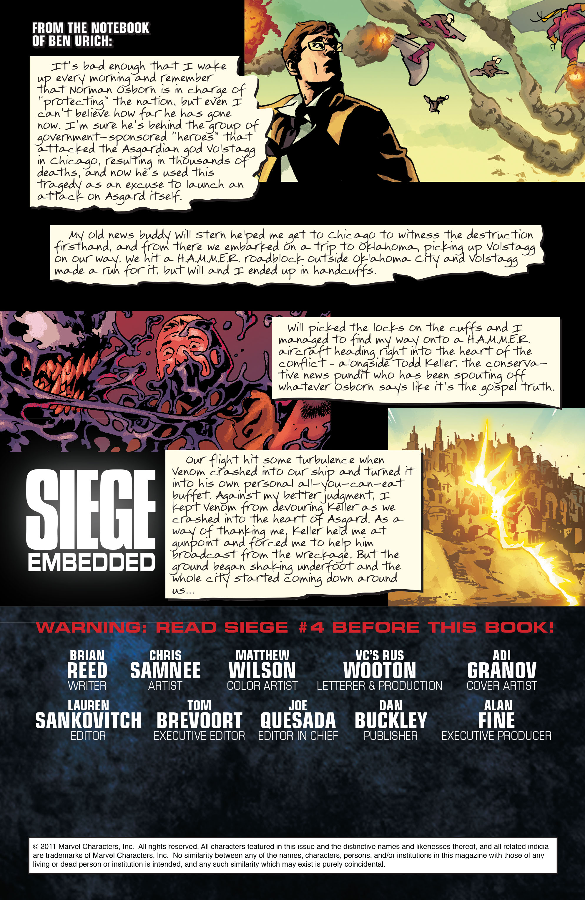 Read online Siege: Embedded comic -  Issue #4 - 2