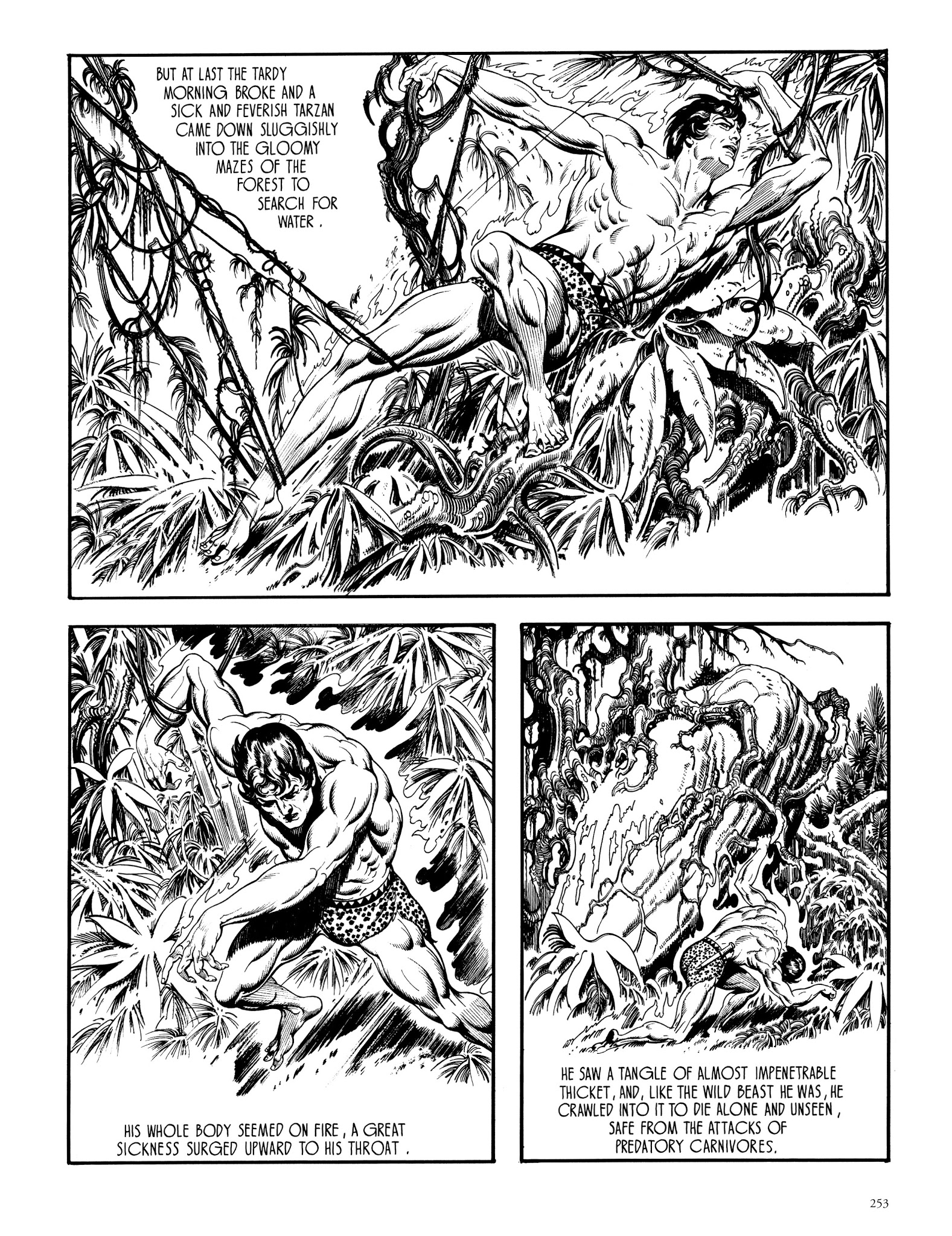 Read online Edgar Rice Burroughs' Tarzan: Burne Hogarth's Lord of the Jungle comic -  Issue # TPB - 252